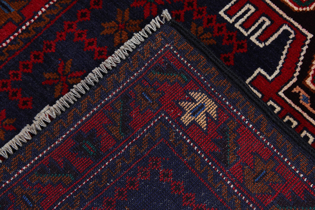 Handmade Adraskan Baluchi Afghan Rug