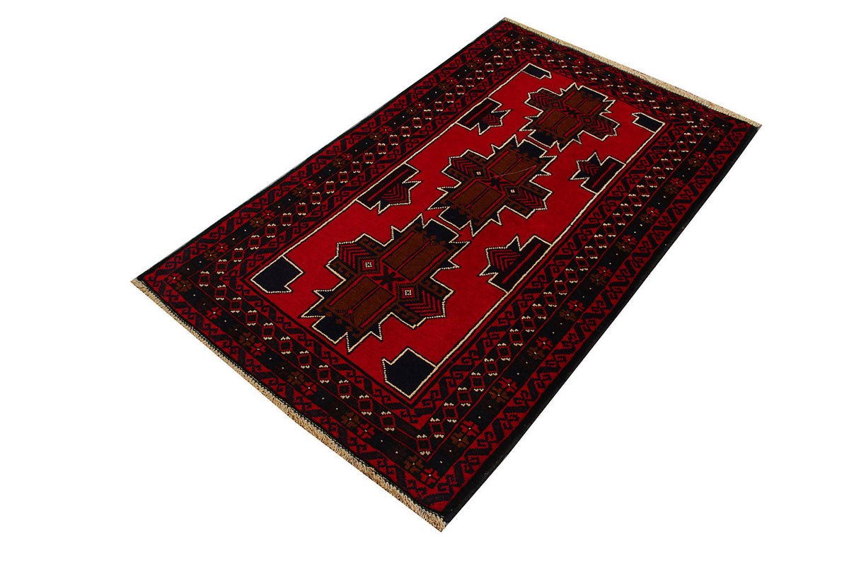 Handmade Adraskan Baluchi Afghan Rug