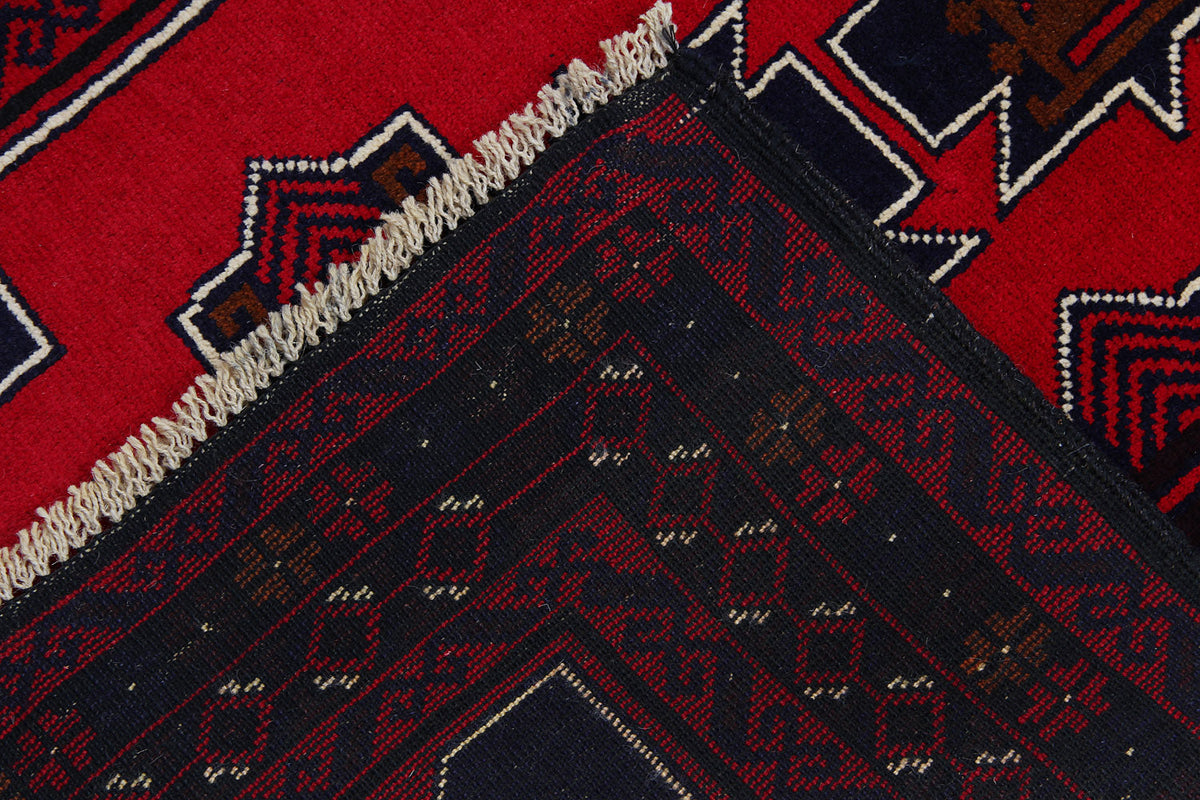 Handmade Adraskan Baluchi Afghan Rug