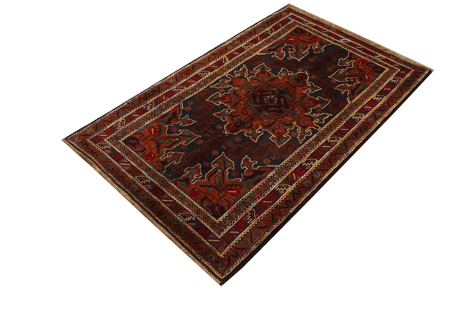 Handmade Adraskan Baluchi Afghan Rug