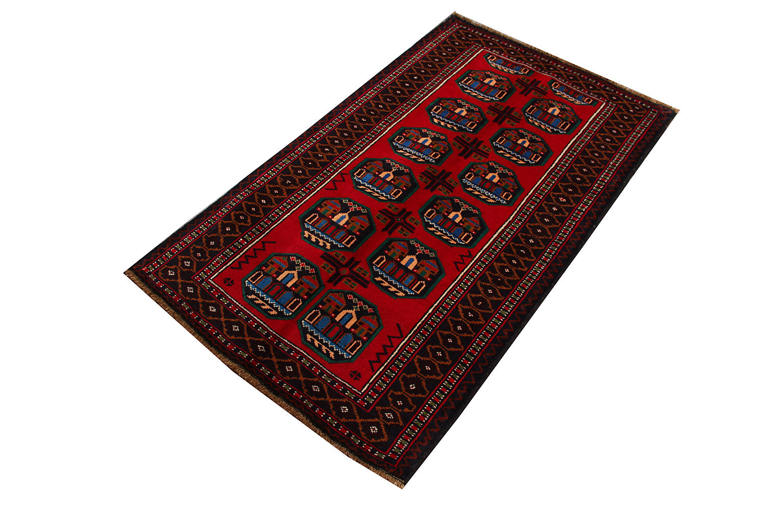 Handmade Adraskan Baluchi Afghan Rug