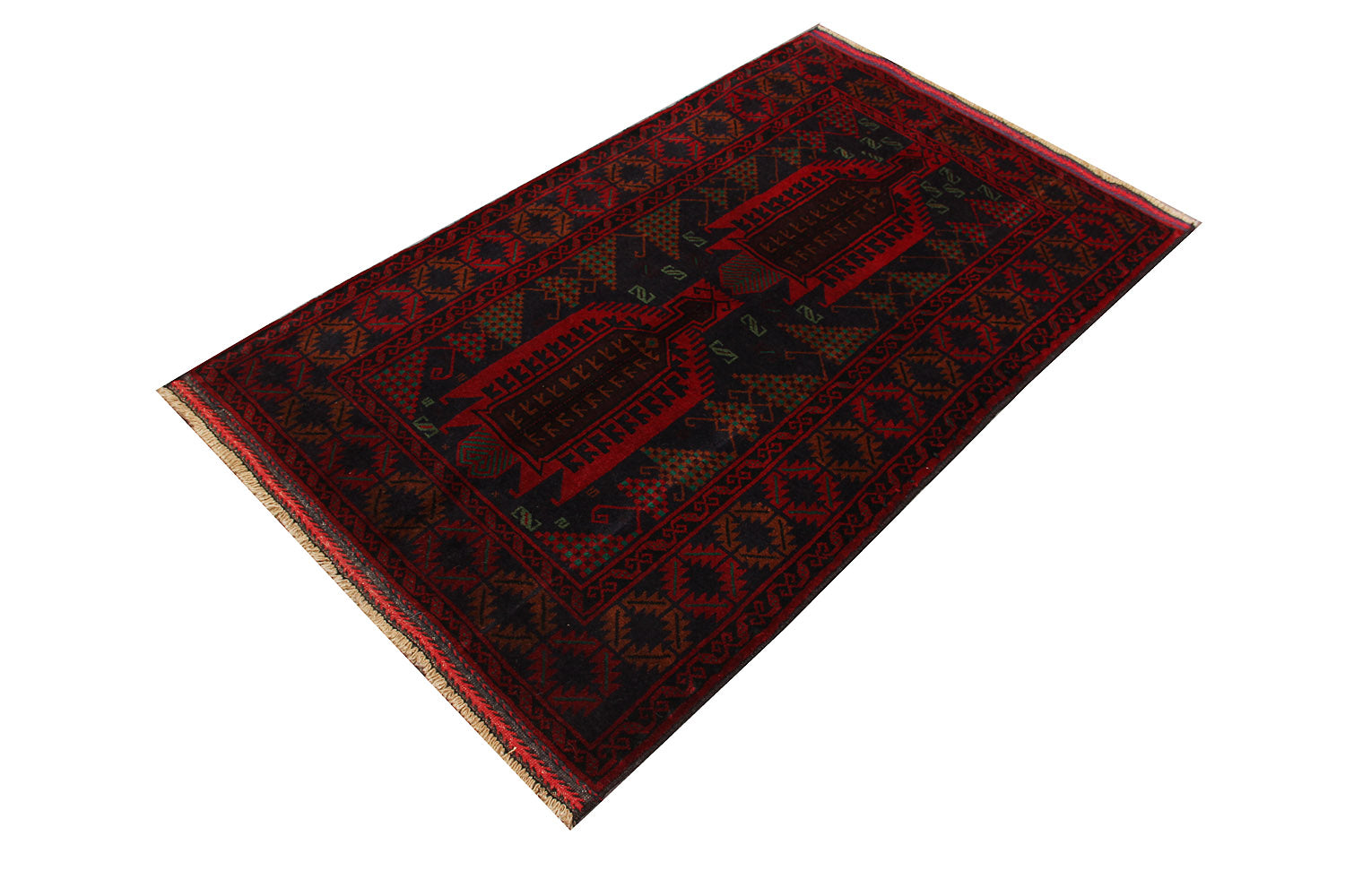 Handmade Adraskan Baluchi Afghan Rug