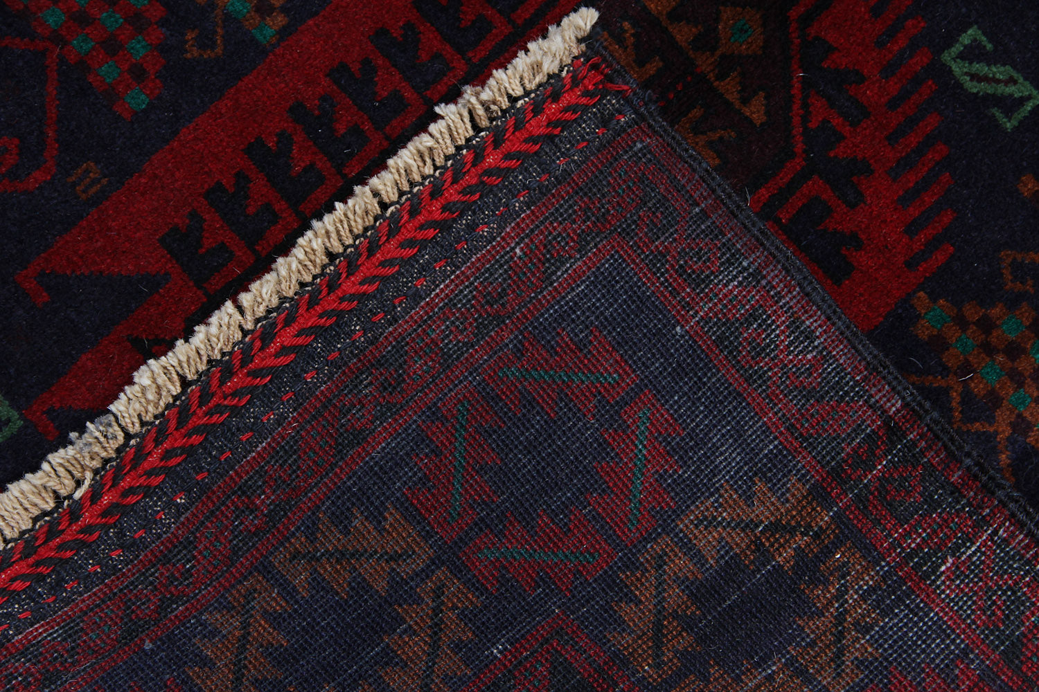 Handmade Adraskan Baluchi Afghan Rug
