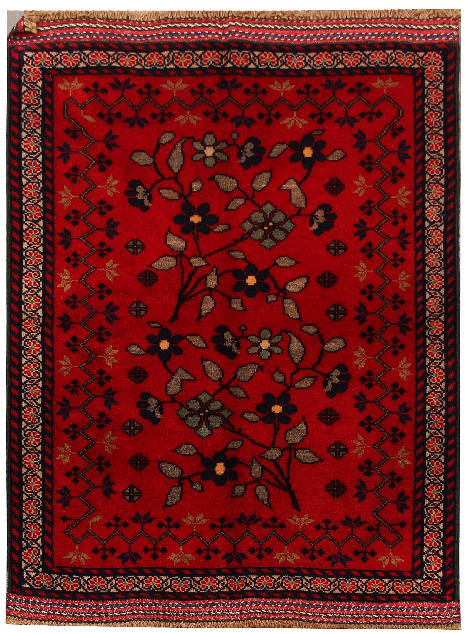 Handmade Adraskan Baluchi Afghan Rug