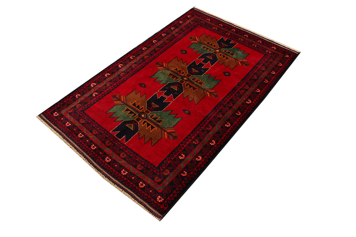Handmade Adraskan Baluchi Afghan Rug