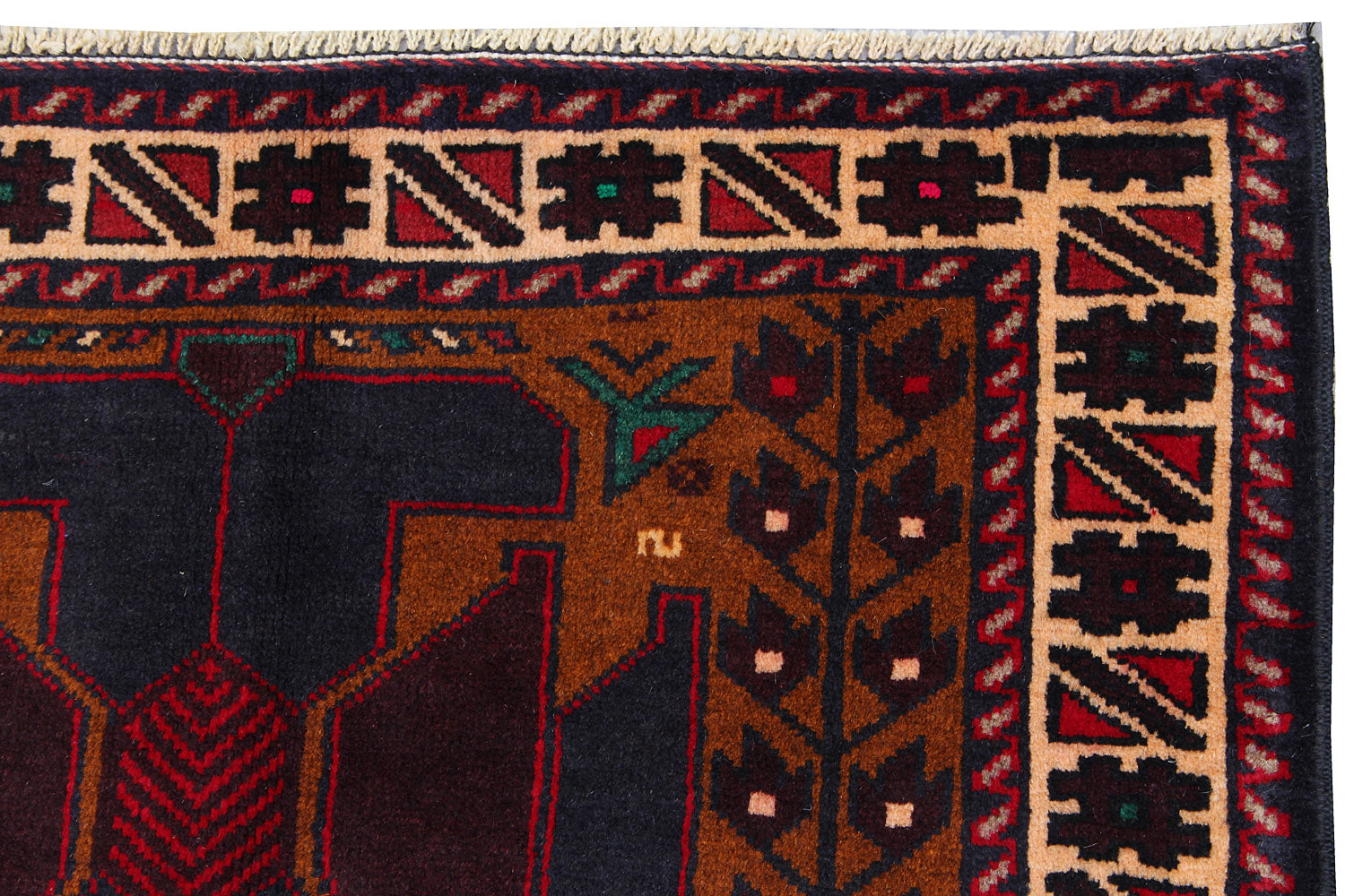 Handmade Adraskan Baluchi Afghan Rug
