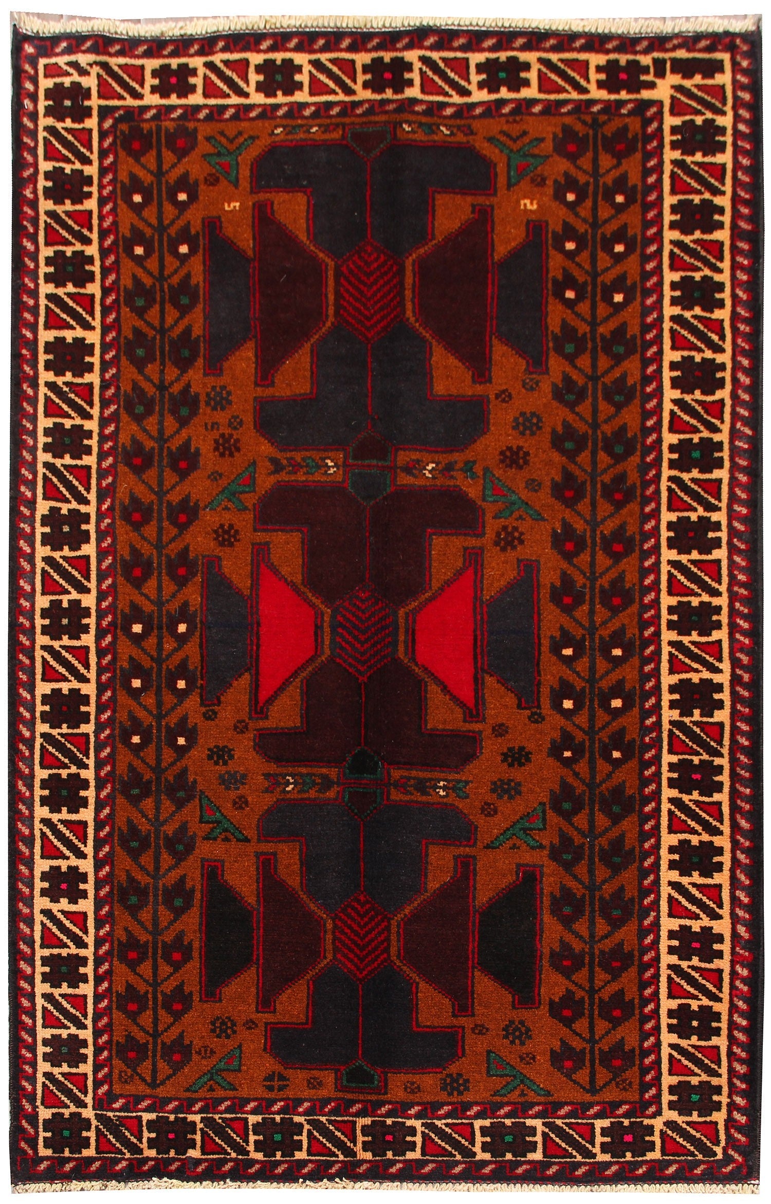 Handmade Adraskan Baluchi Afghan Rug