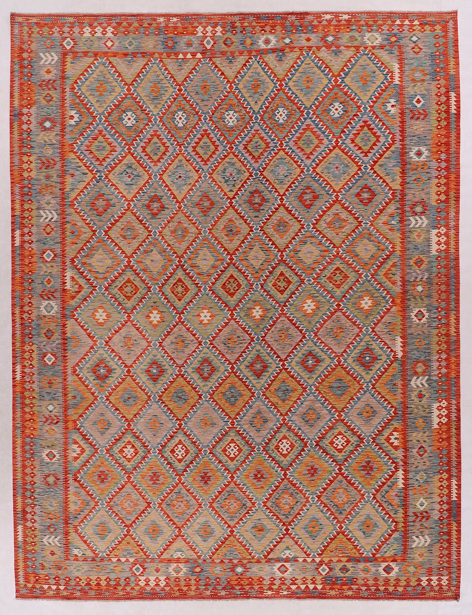 Multy Handmade Veggie Dye Kilim Rug Rectangular