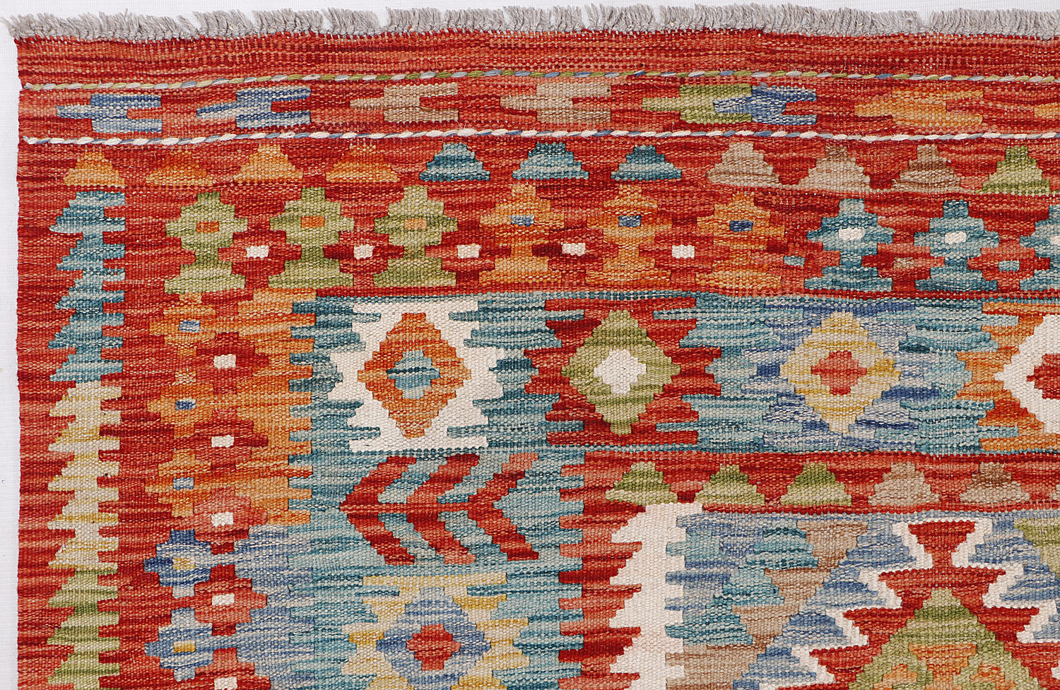 Multy Handmade Veggie Dye Kilim Rug Rectangular