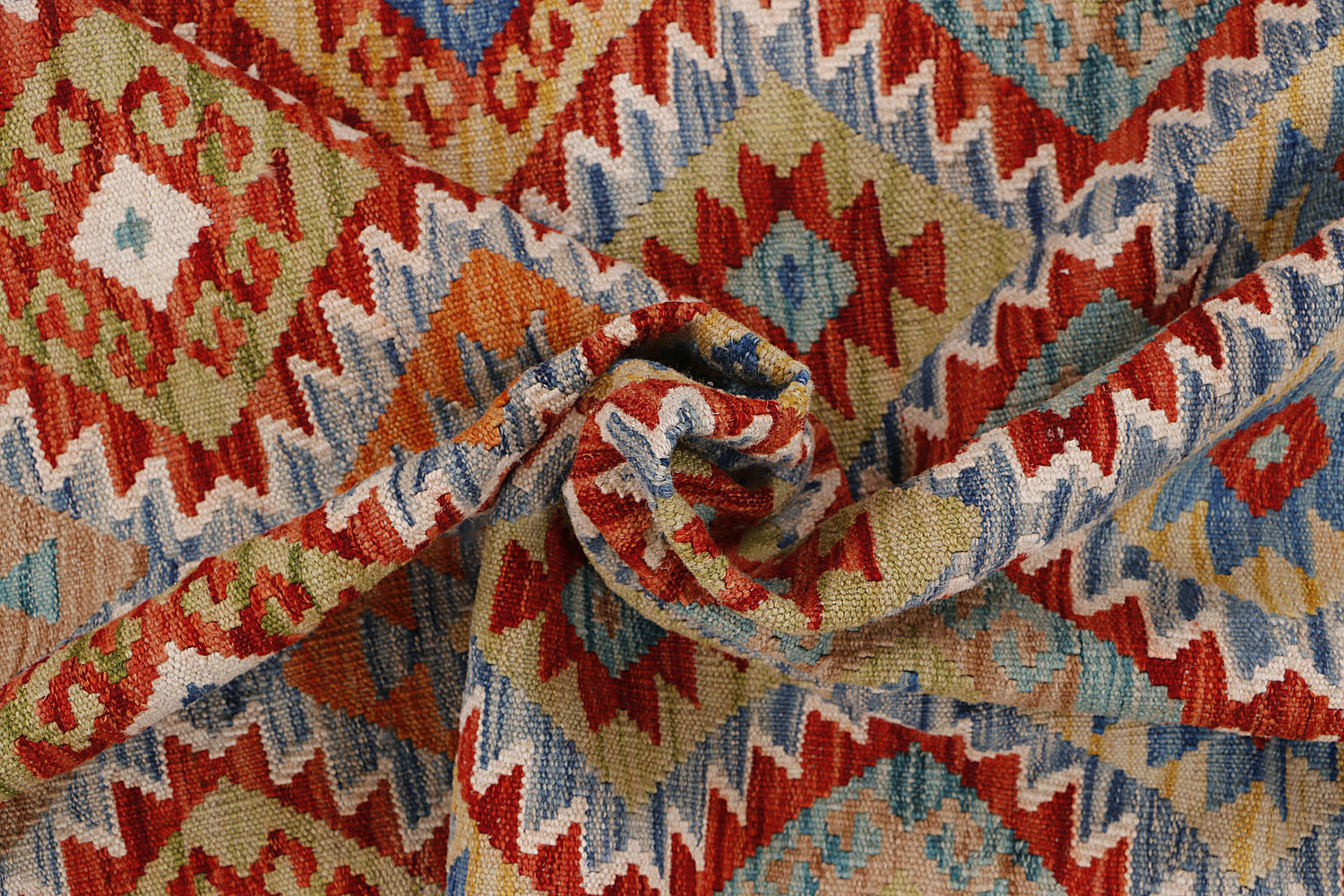 Multy Handmade Veggie Dye Kilim Rug Rectangular