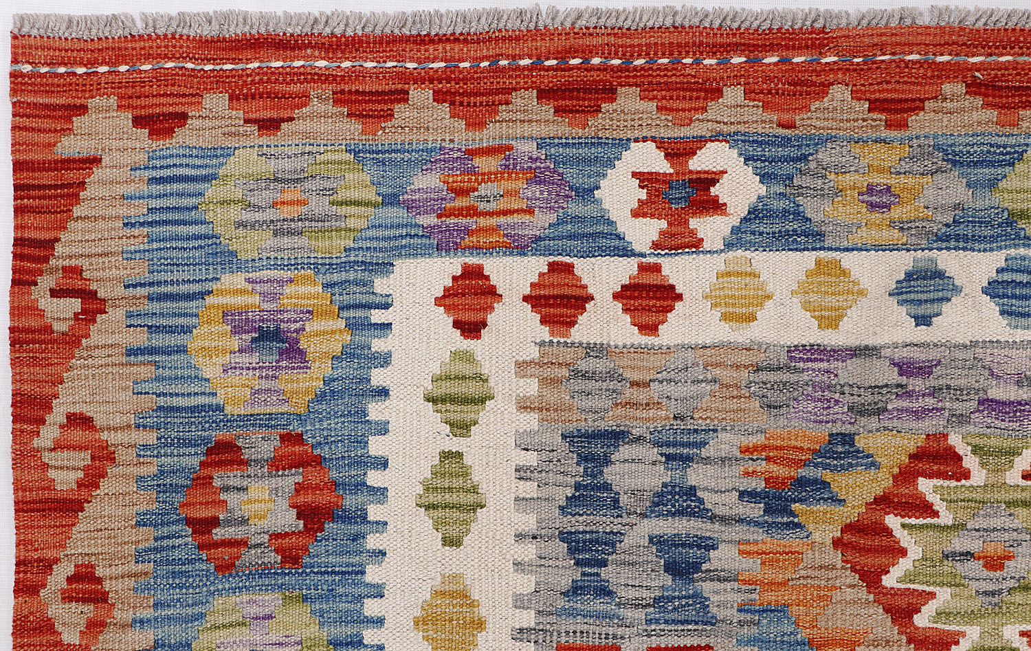 Multy Handmade Veggie Dye Kilim Rug Rectangular