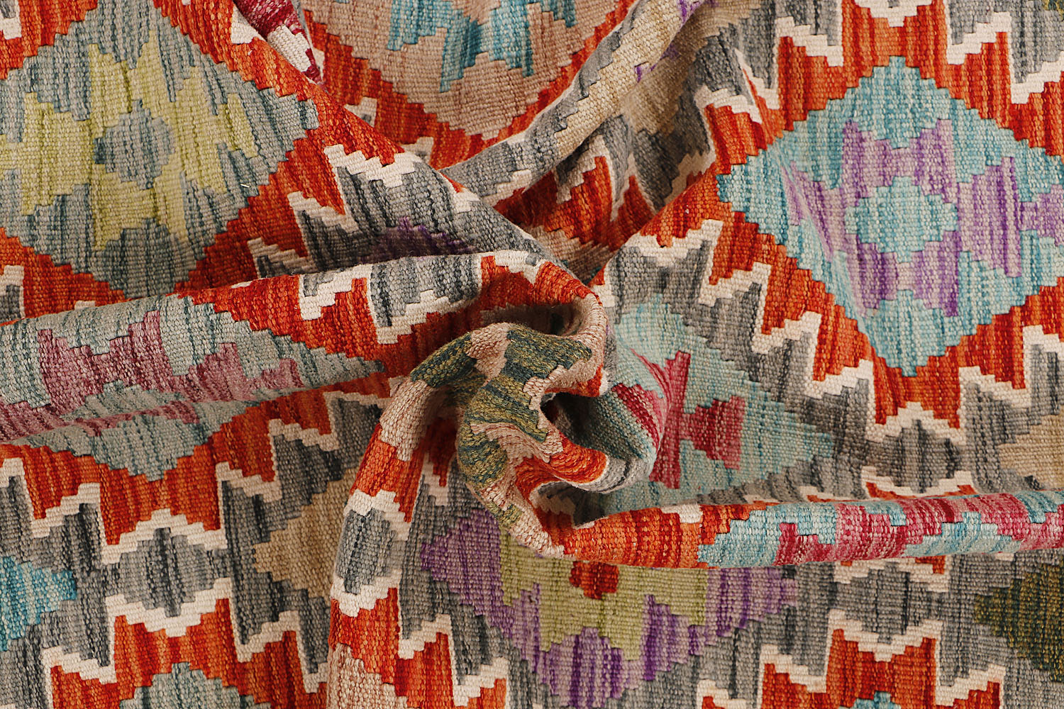 Multy Handmade Veggie Dye Kilim Rug Rectangular