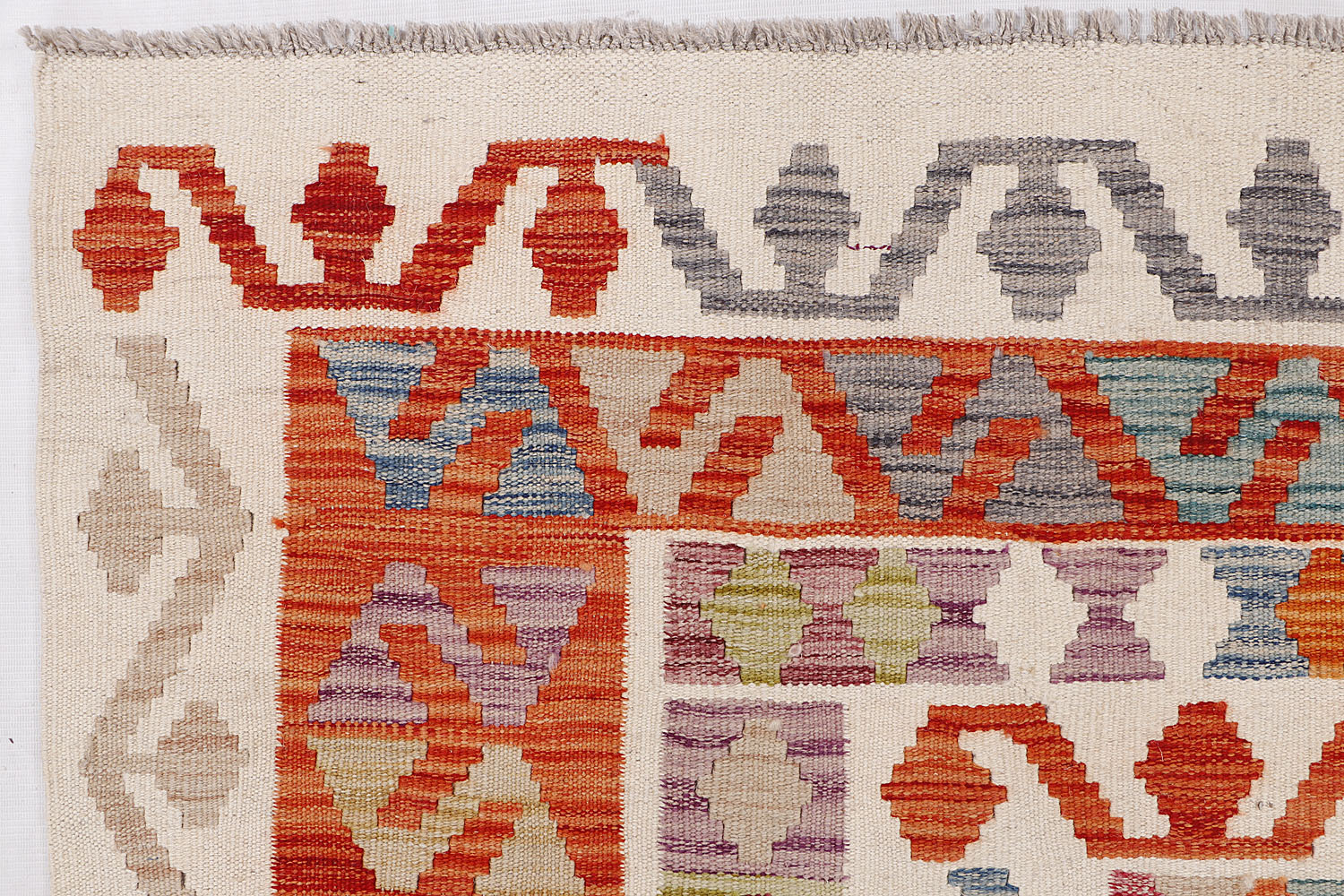 Multy Handmade Veggie Dye Kilim Rug Rectangular