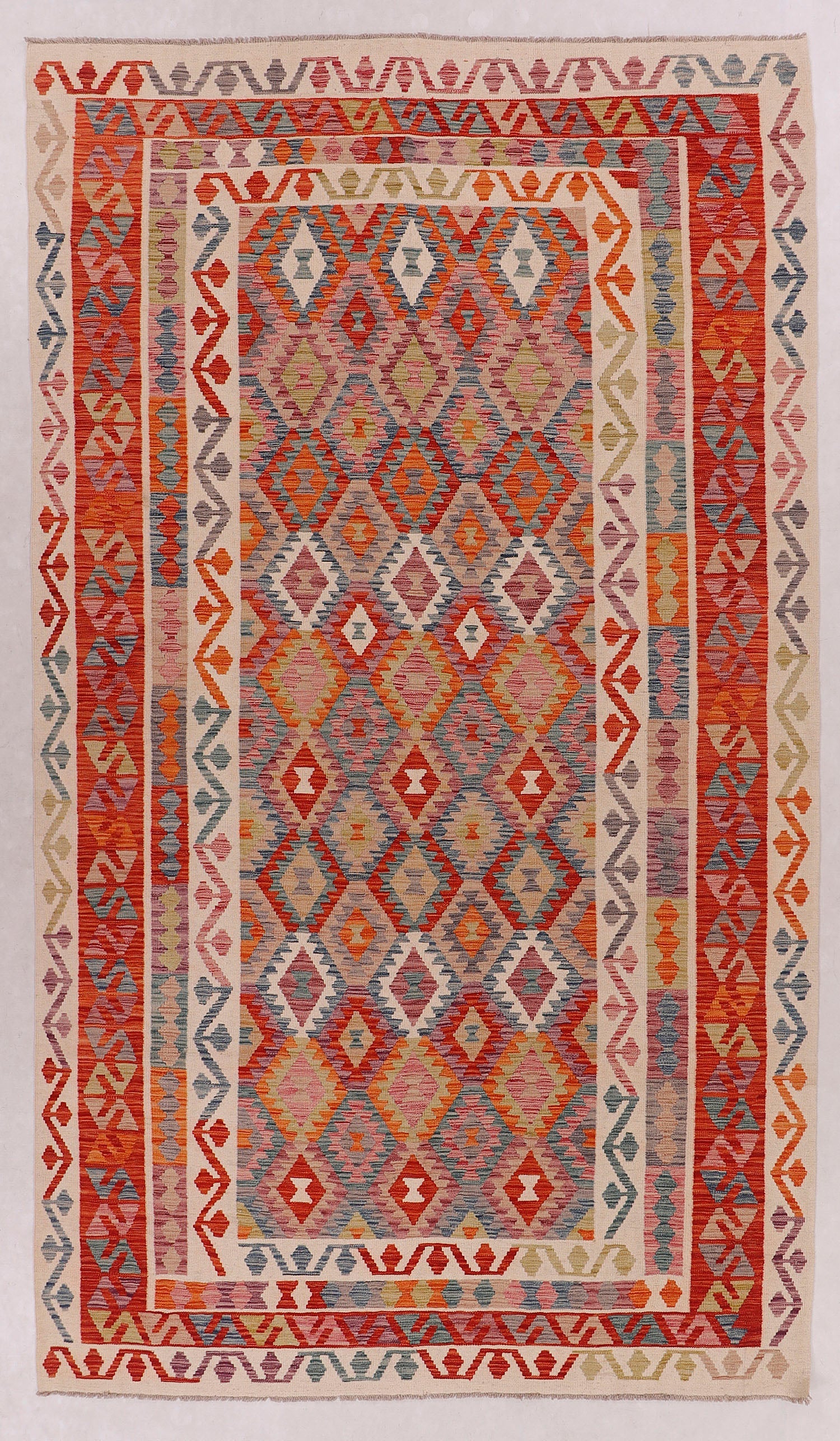 Multy Handmade Veggie Dye Kilim Rug Rectangular
