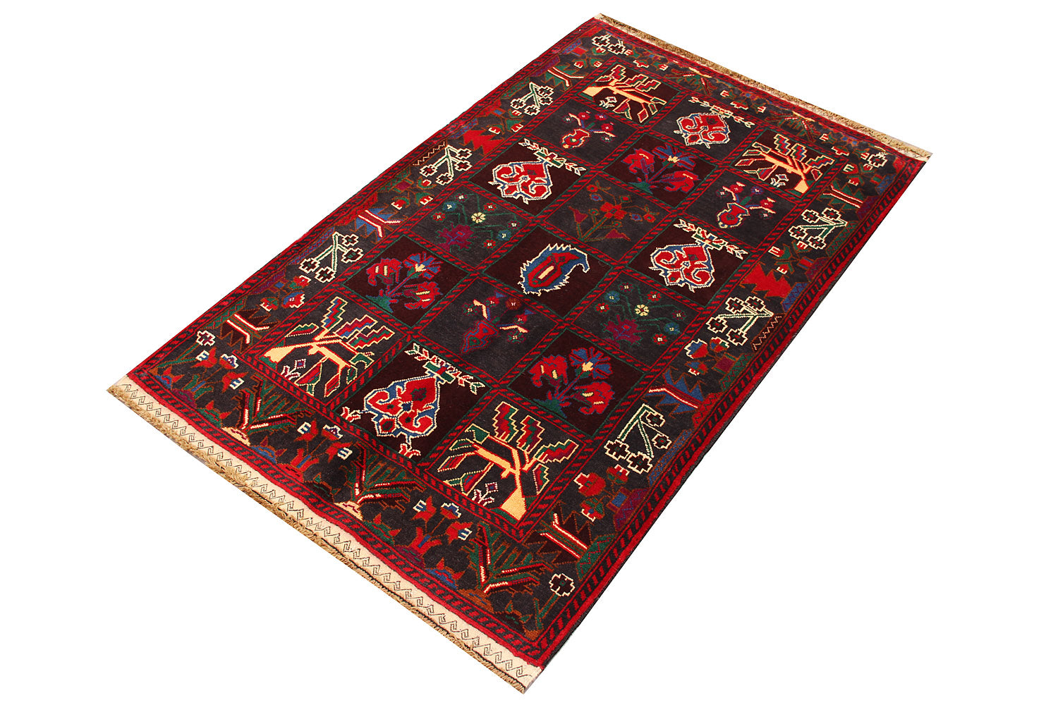 Handmade Adraskan Baluchi Afghan Rug