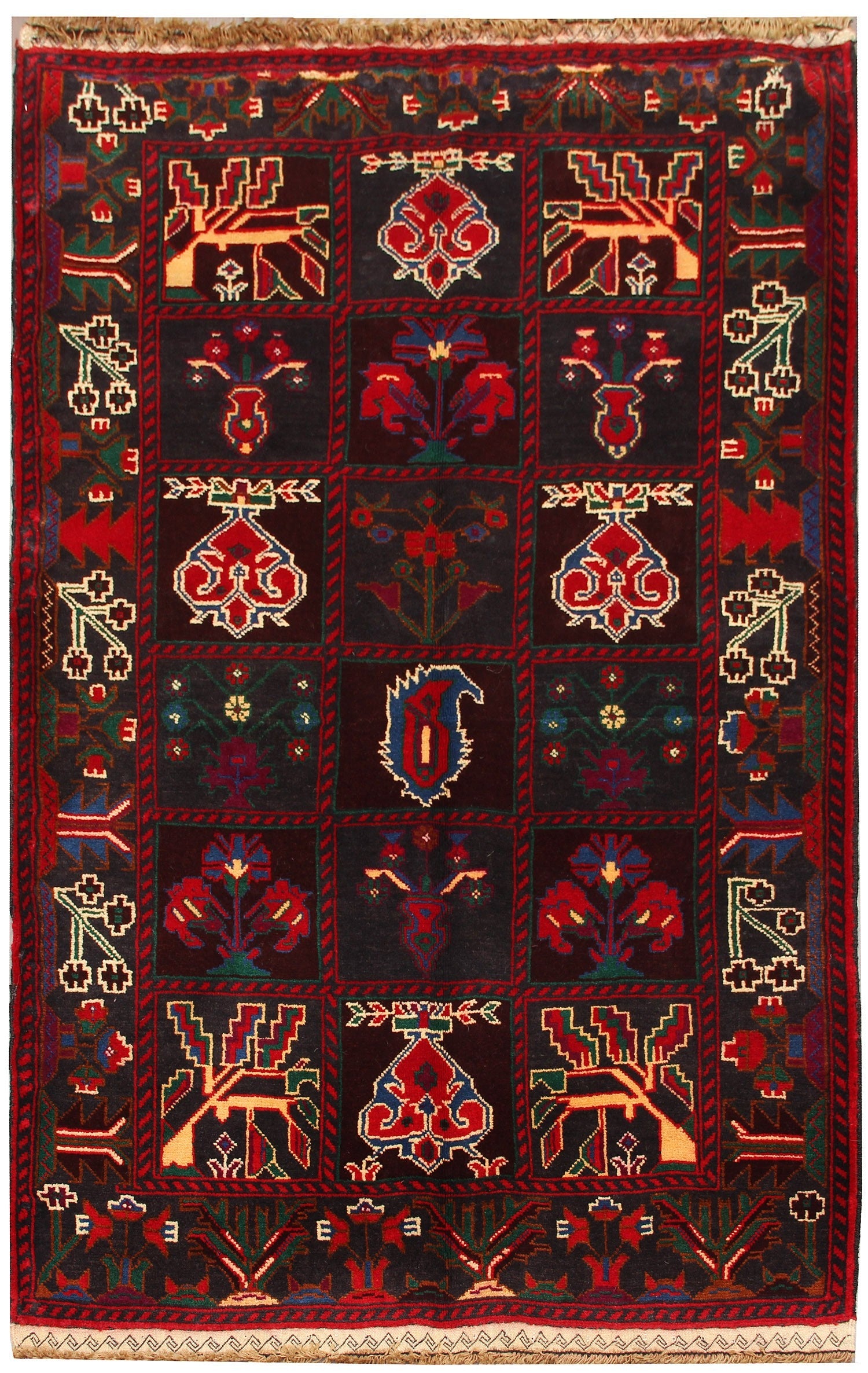 Handmade Adraskan Baluchi Afghan Rug