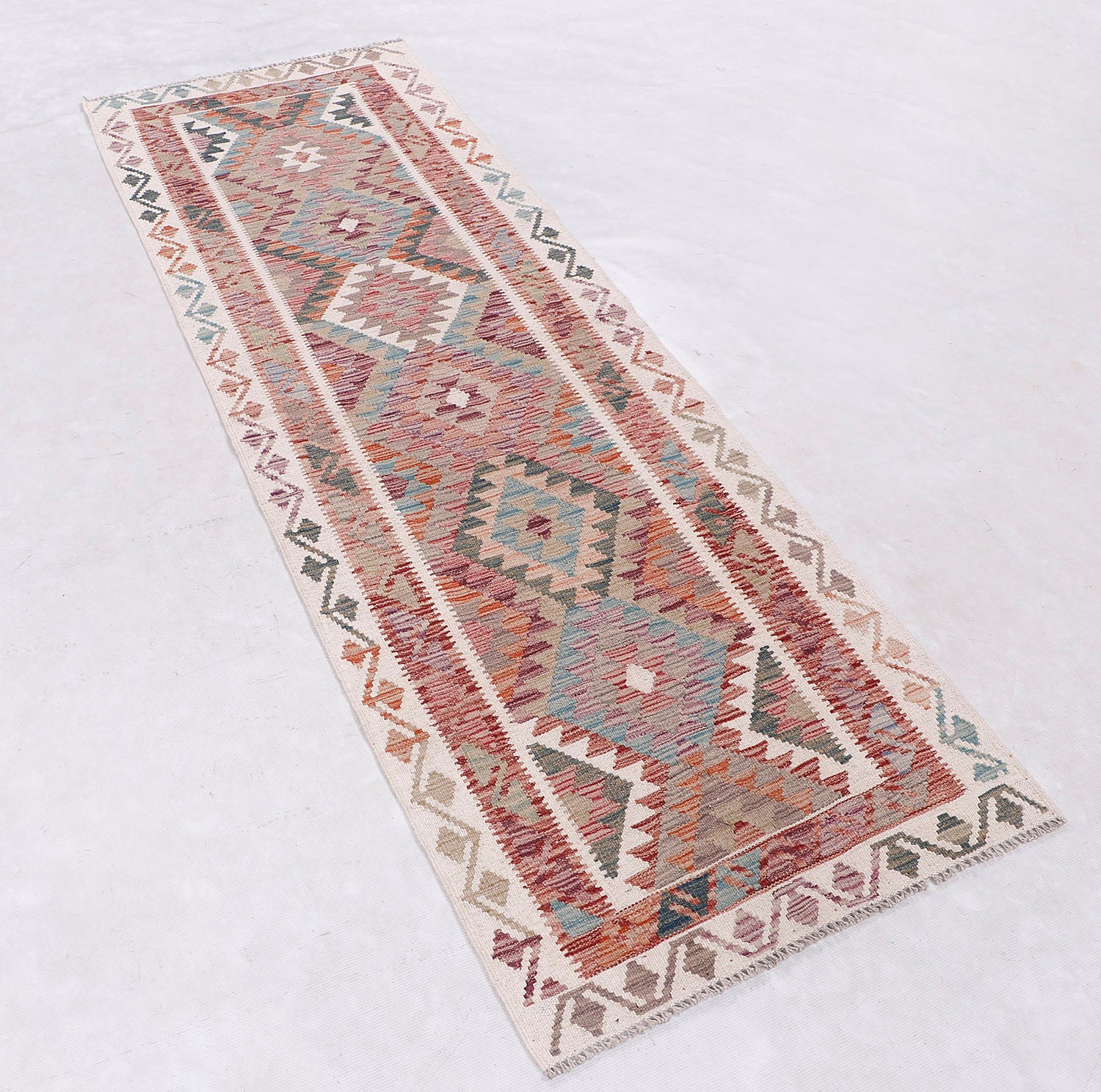Multy Handmade Veggie Dye Kilim Rug Rectangular