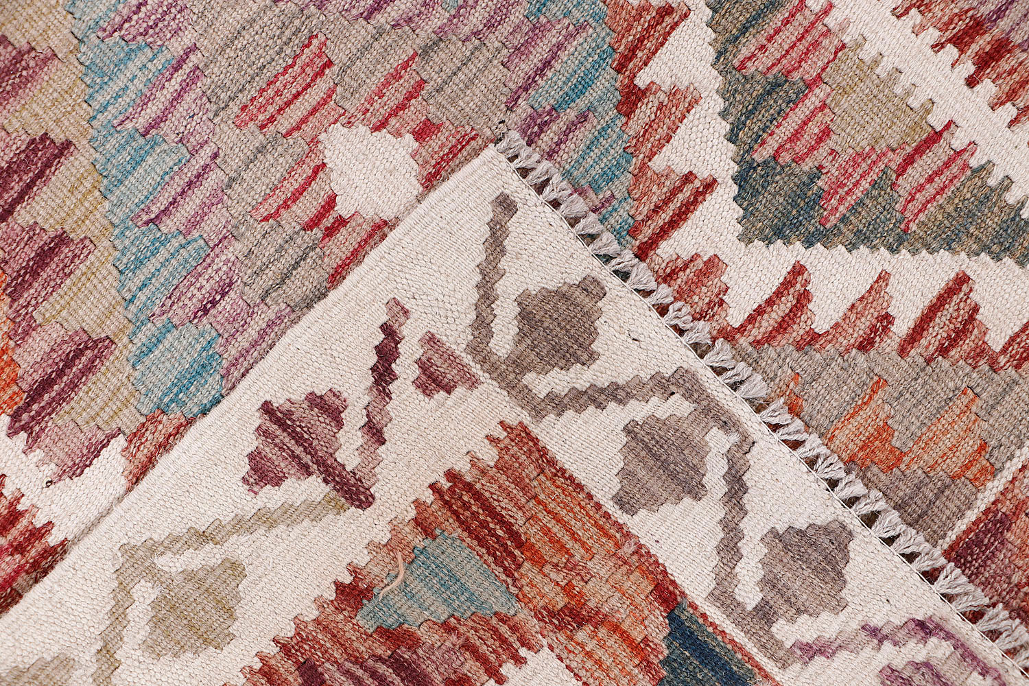 Multy Handmade Veggie Dye Kilim Rug Rectangular