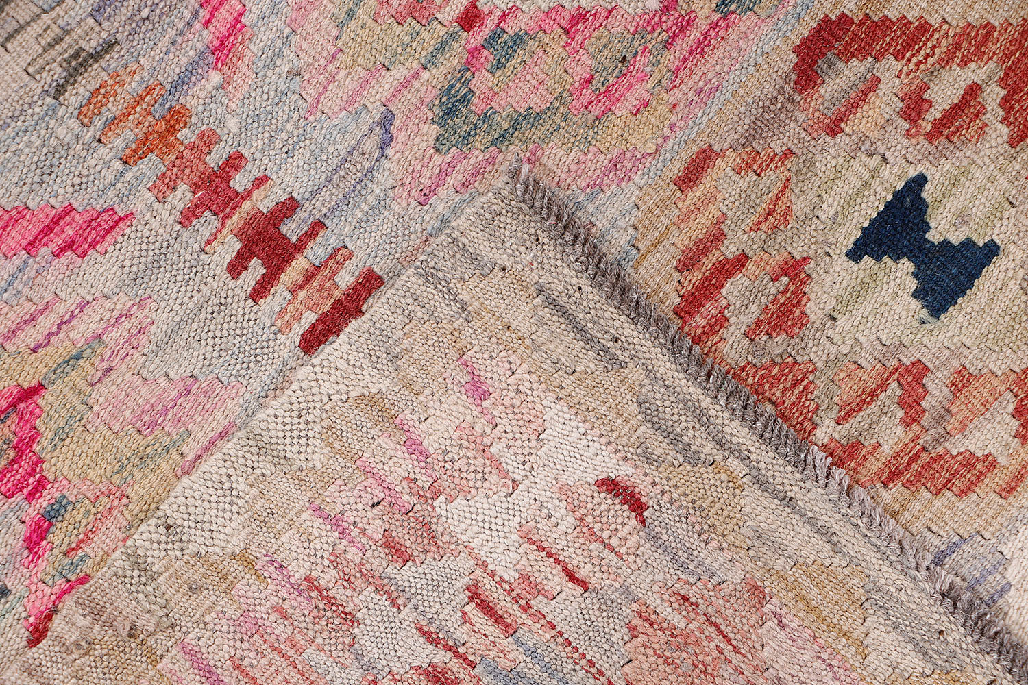 Multy Handmade Veggie Dye Kilim Rug Rectangular