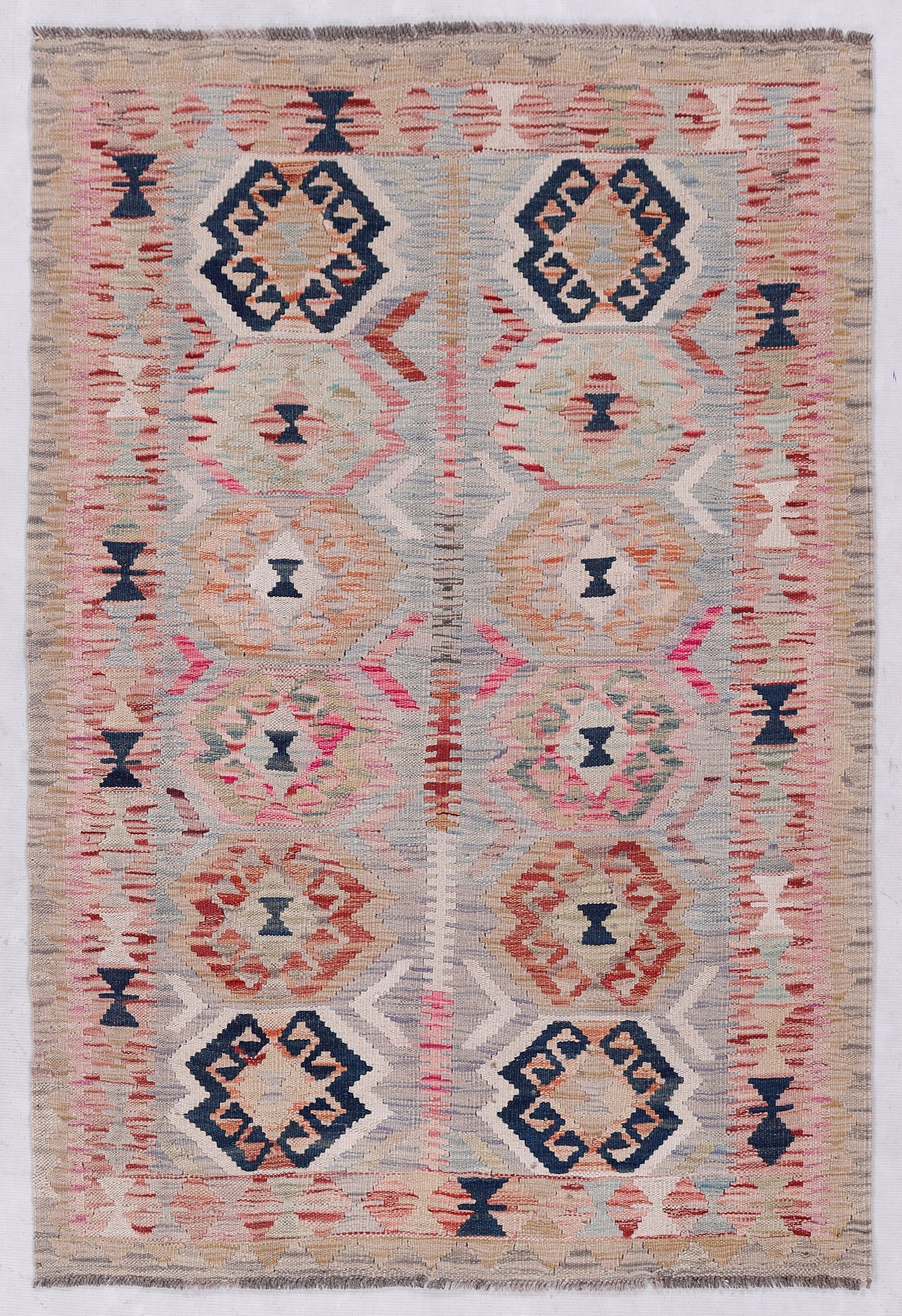Multy Handmade Veggie Dye Kilim Rug Rectangular