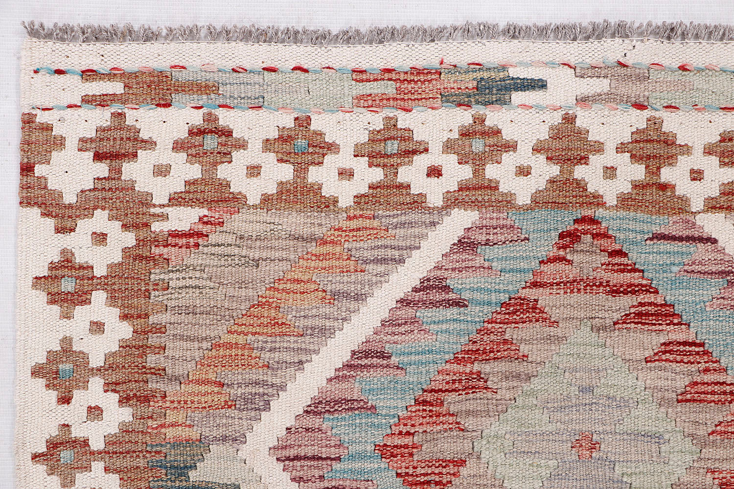 Multy Handmade Veggie Dye Kilim Rug Rectangular