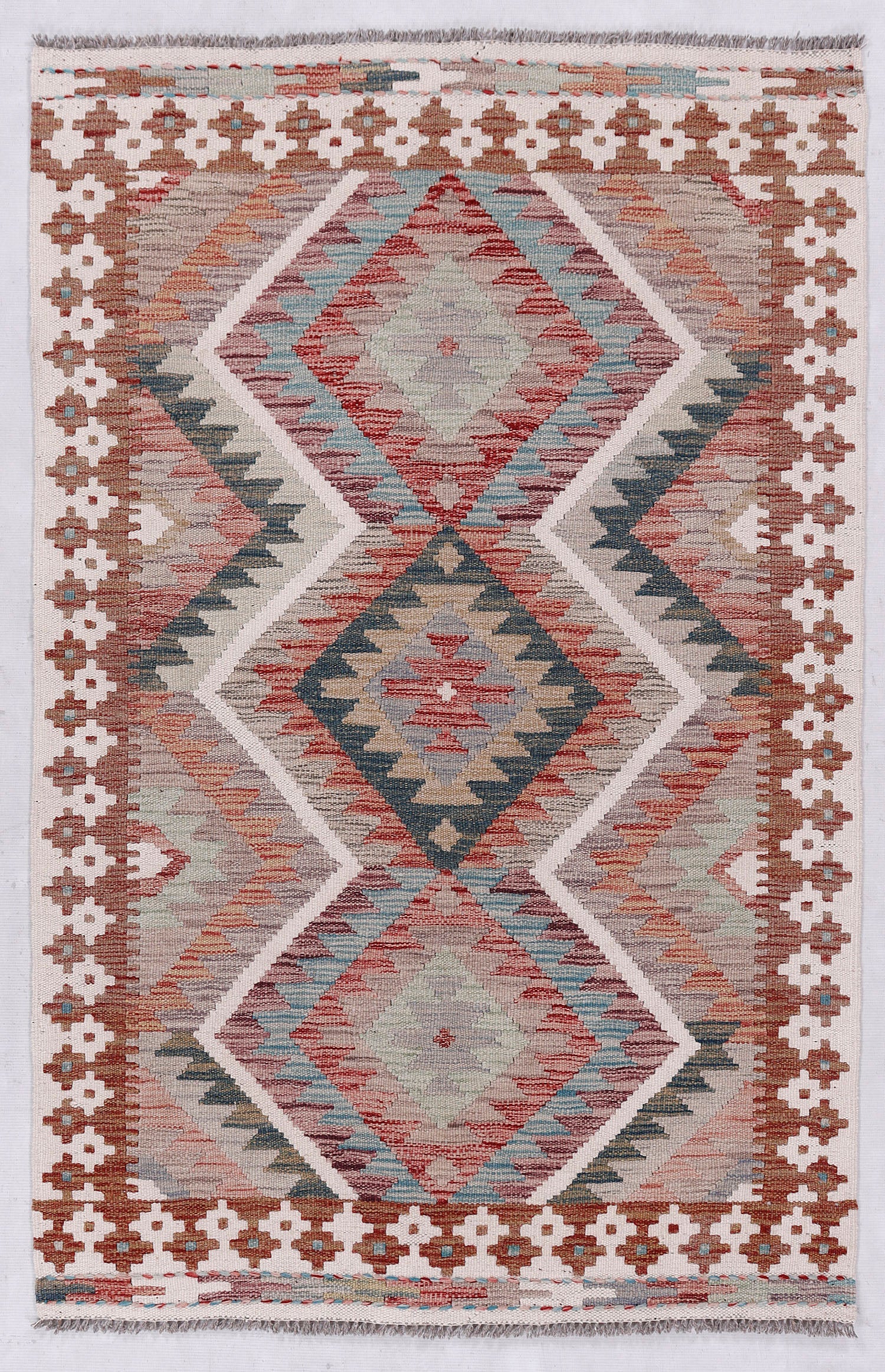 Multy Handmade Veggie Dye Kilim Rug Rectangular
