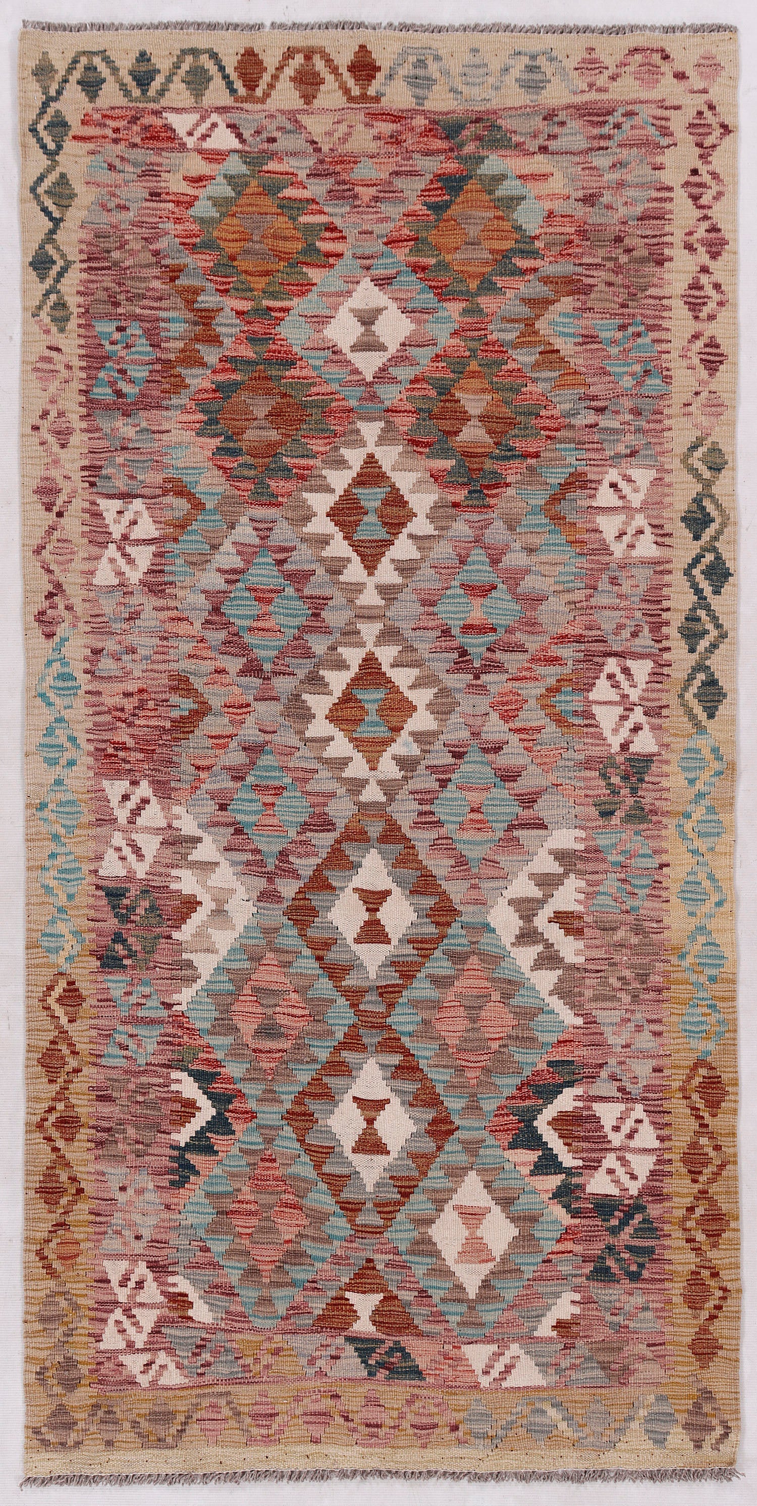 Multy Handmade Veggie Dye Kilim Rug Rectangular
