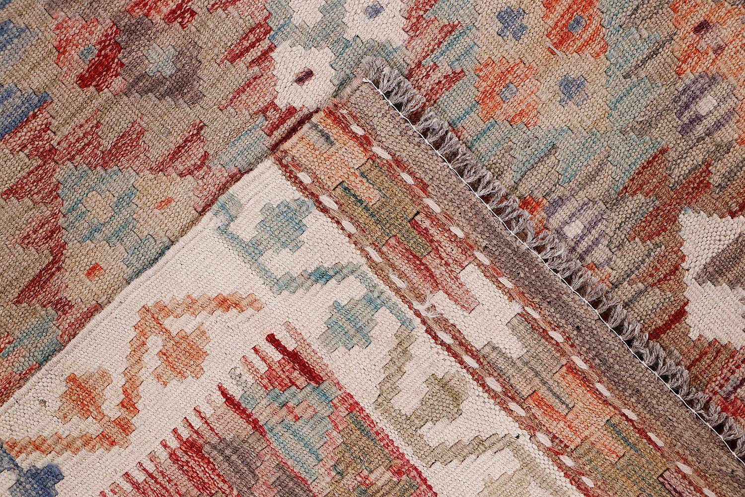 Multy Handmade Veggie Dye Kilim Rug Rectangular