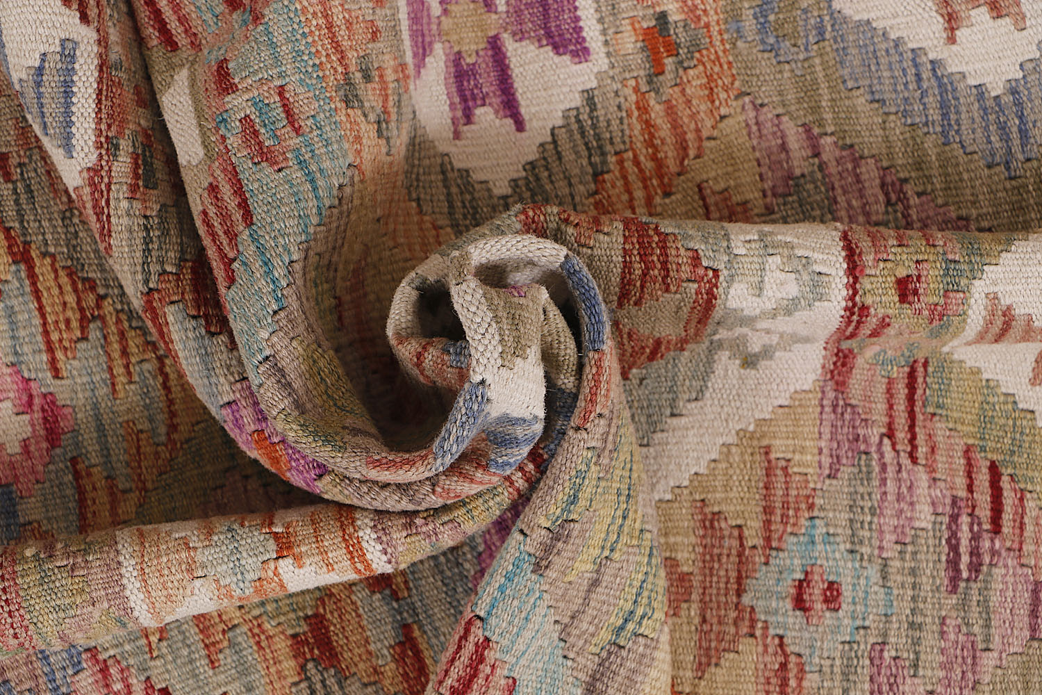 Multy Handmade Veggie Dye Kilim Rug Rectangular