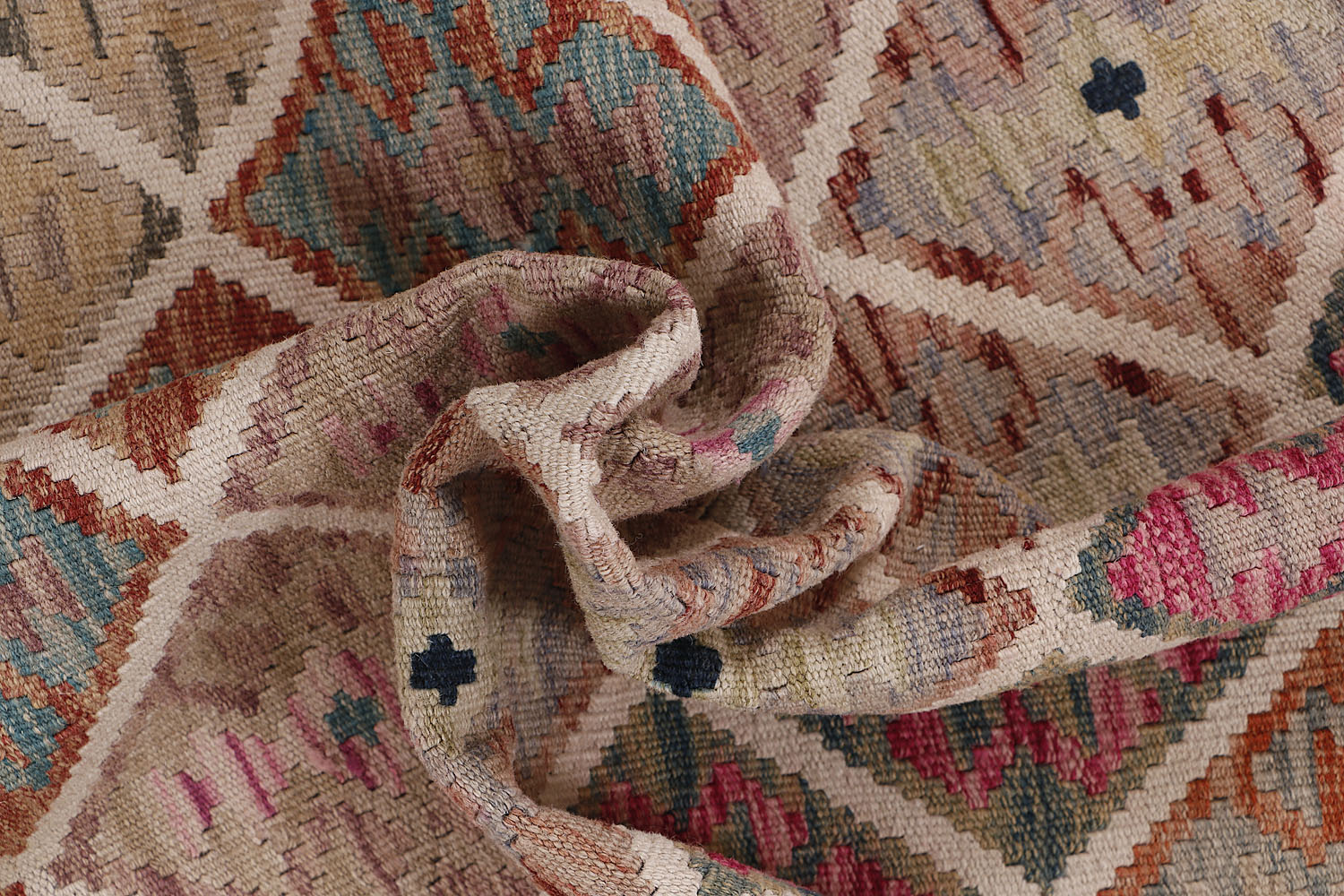 Multy Handmade Veggie Dye Kilim Rug Rectangular