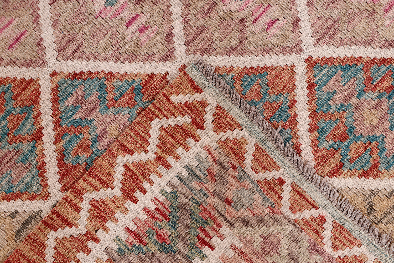 Multy Handmade Veggie Dye Kilim Rug Rectangular