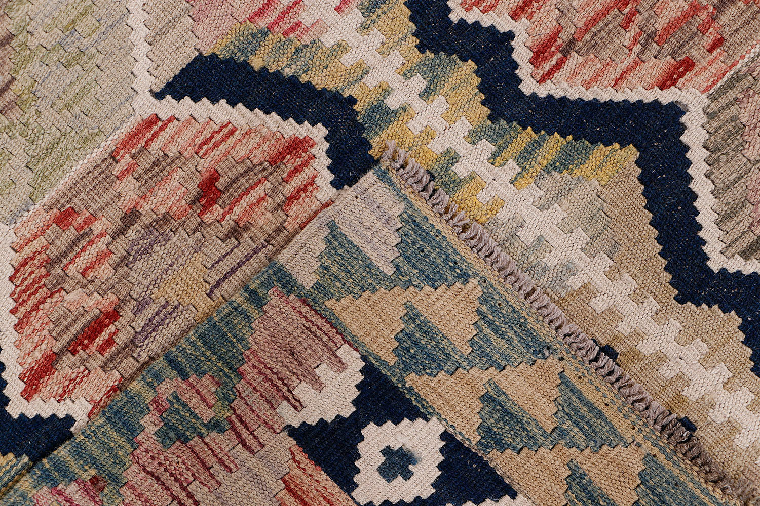 Multy Handmade Veggie Dye Kilim Rug Rectangular
