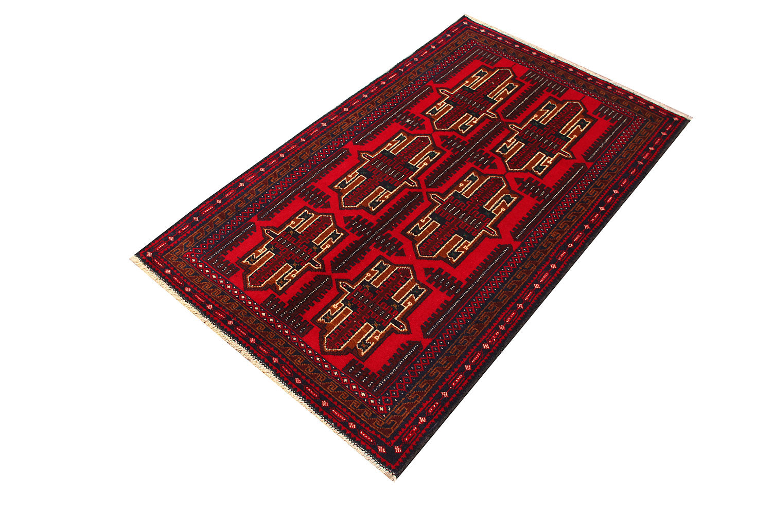 Handmade Adraskan Baluchi Afghan Rug