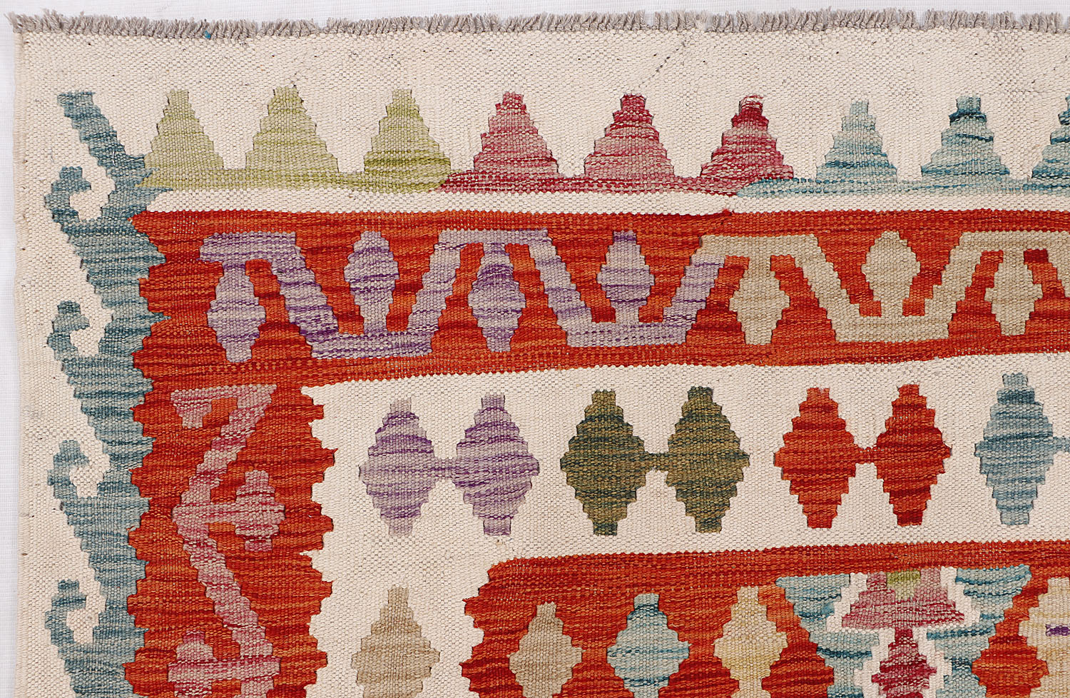 Multy Handmade Veggie Dye Kilim Rug Rectangular