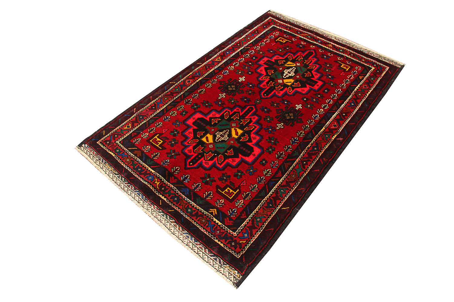 Handmade Adraskan Baluchi Afghan Rug