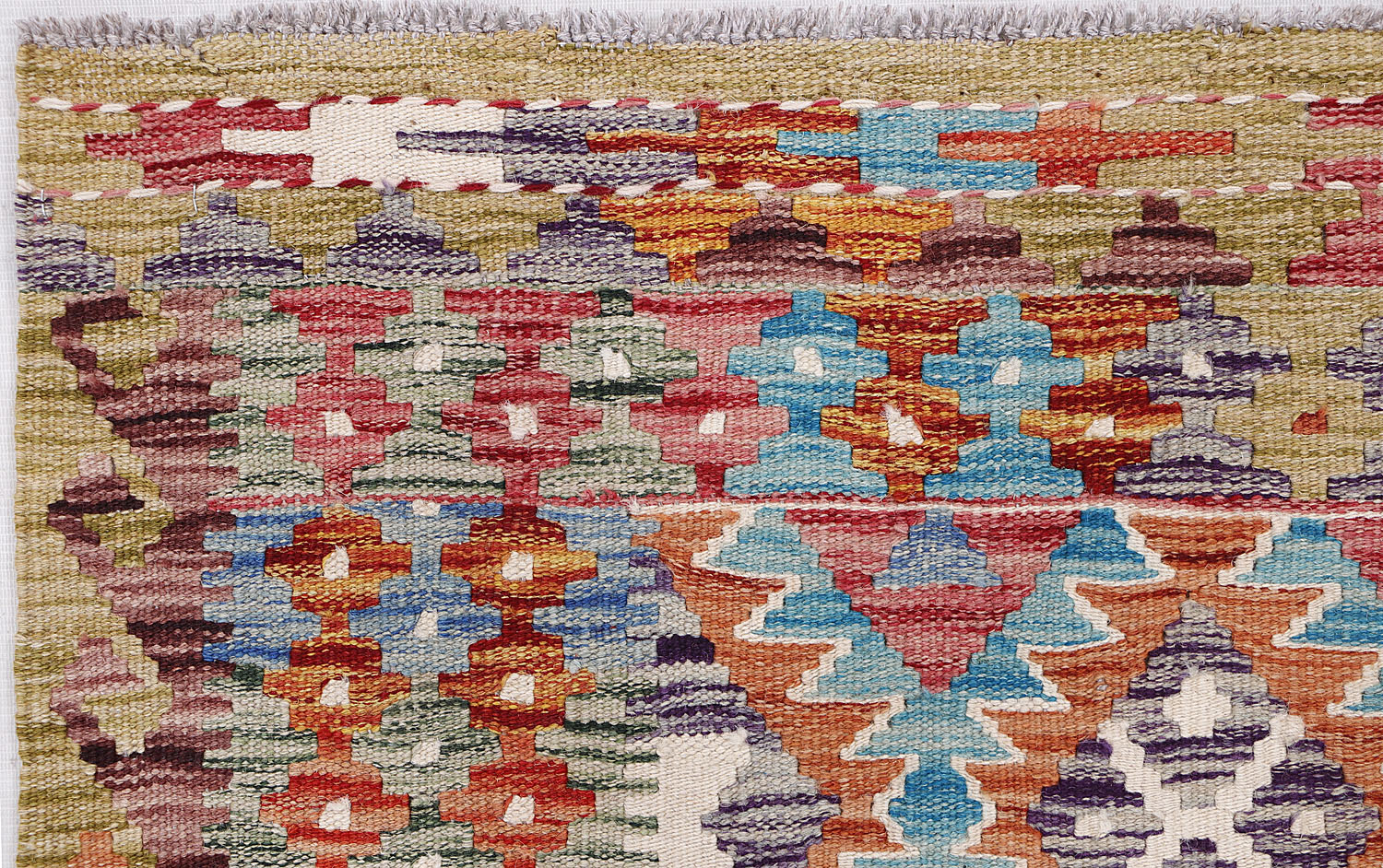Multy Handmade Veggie Dye Kilim Rug Rectangular