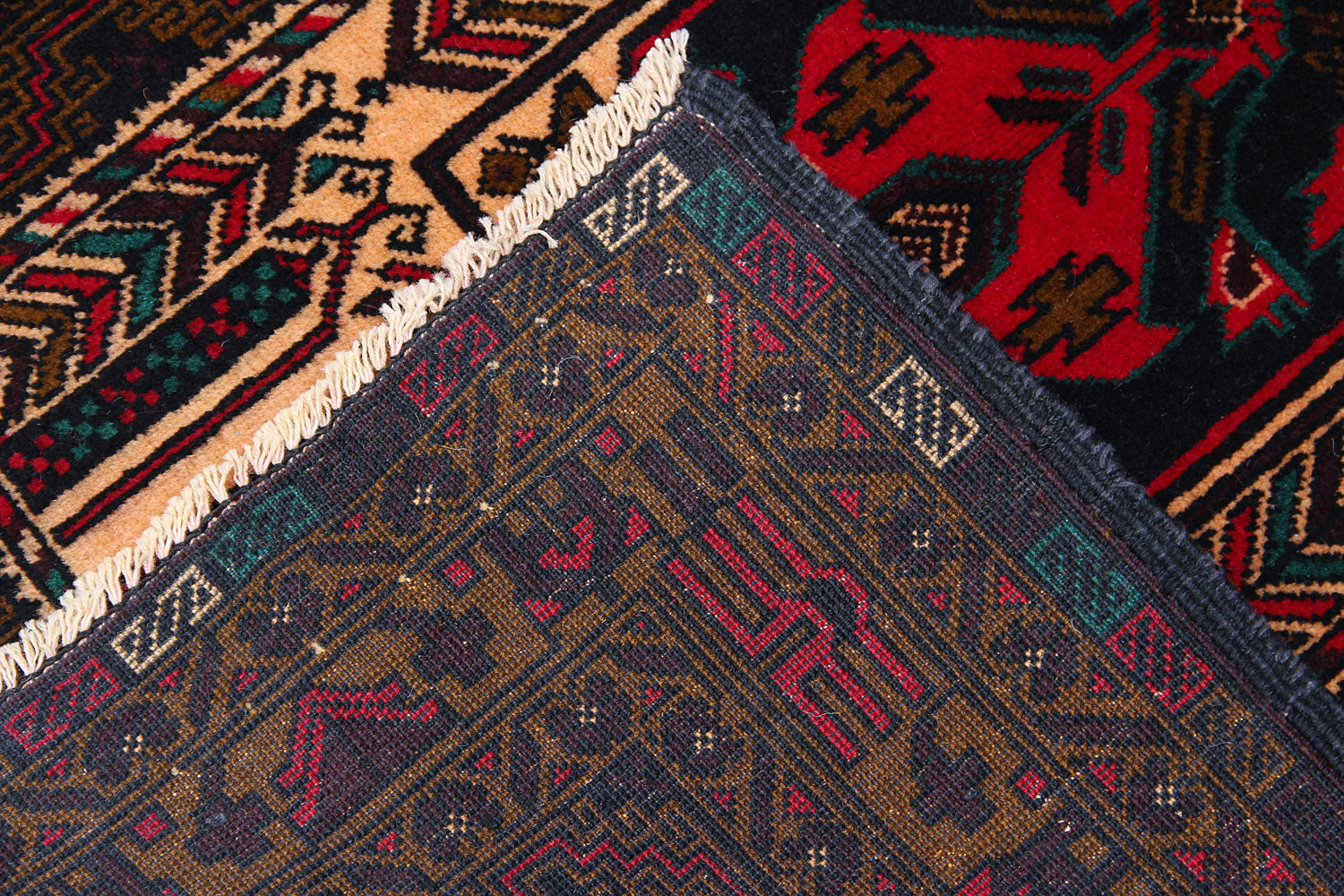 Handmade Adraskan Baluchi Afghan Rug