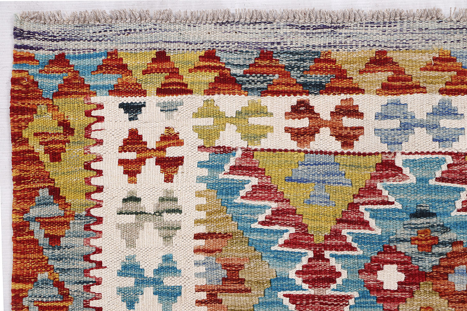 Multy Handmade Veggie Dye Kilim Rug Rectangular