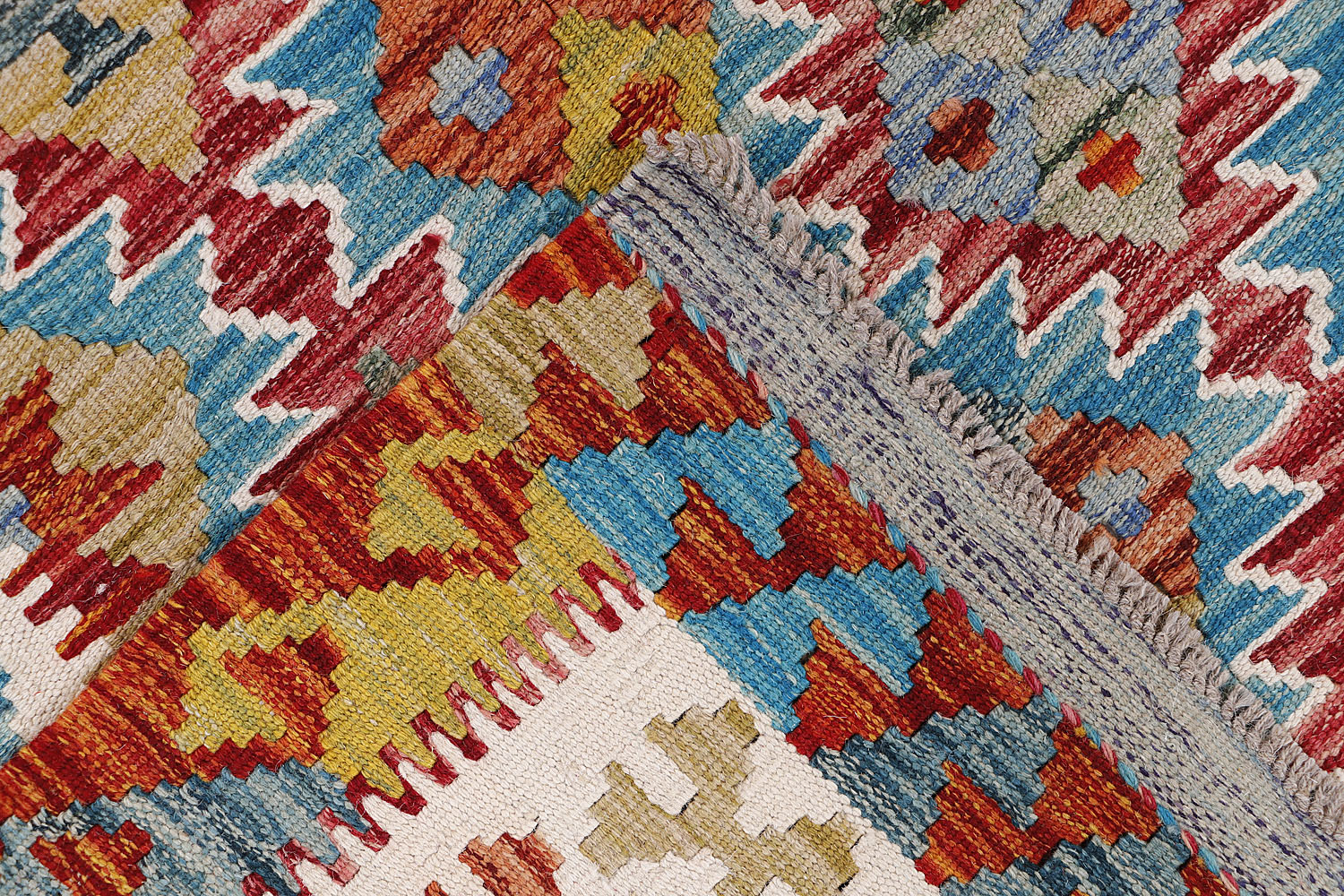 Multy Handmade Veggie Dye Kilim Rug Rectangular