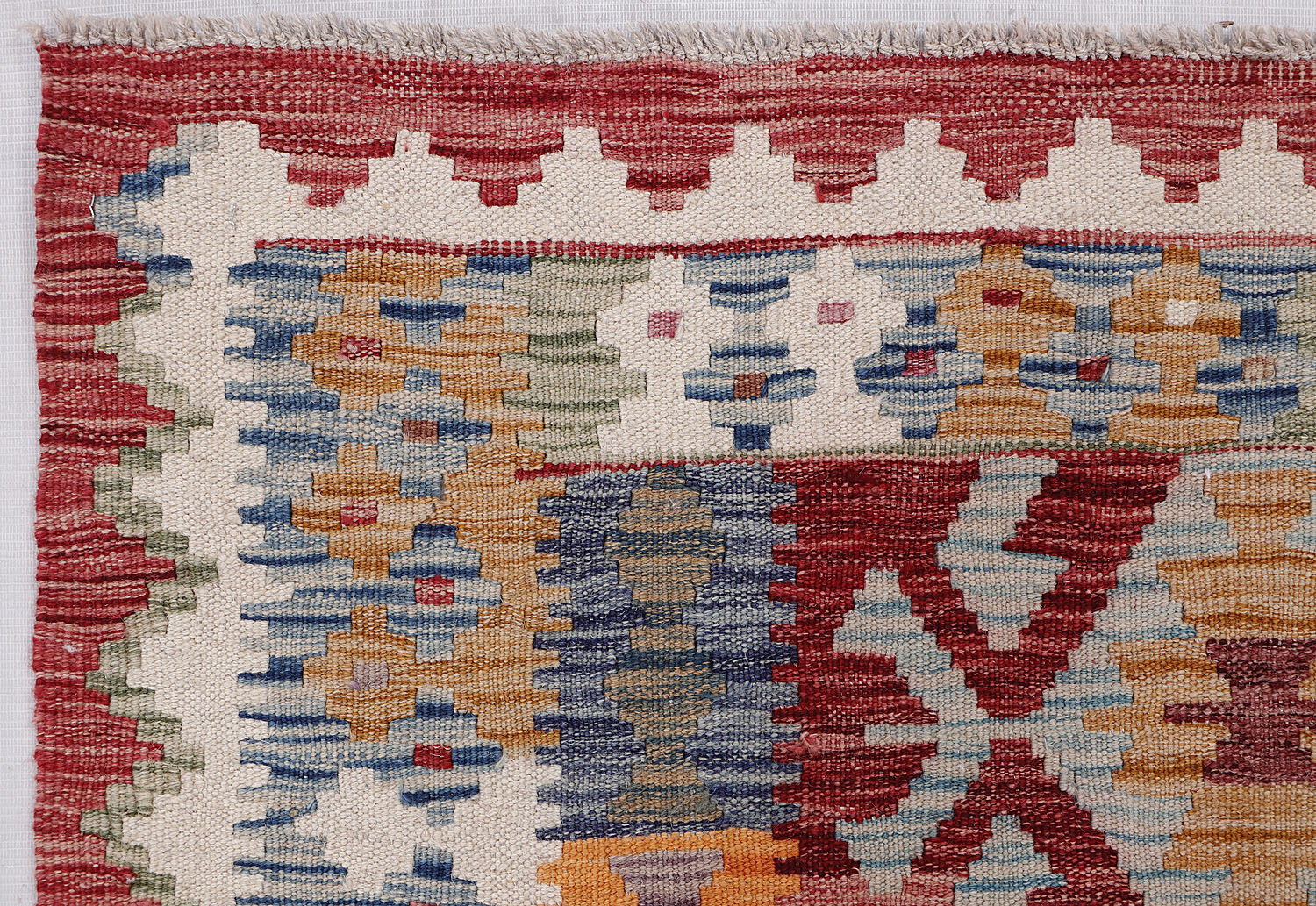 Multy Handmade Veggie Dye Kilim Rug Rectangular