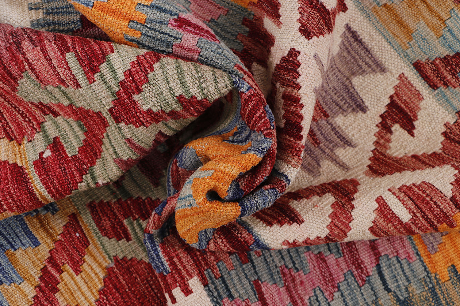 Multy Handmade Veggie Dye Kilim Rug Rectangular