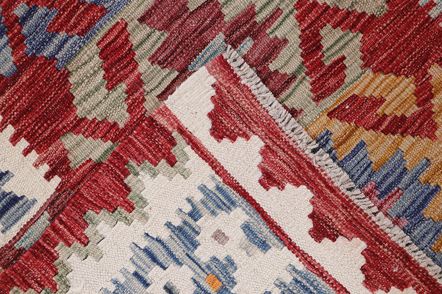 Multy Handmade Veggie Dye Kilim Rug Rectangular