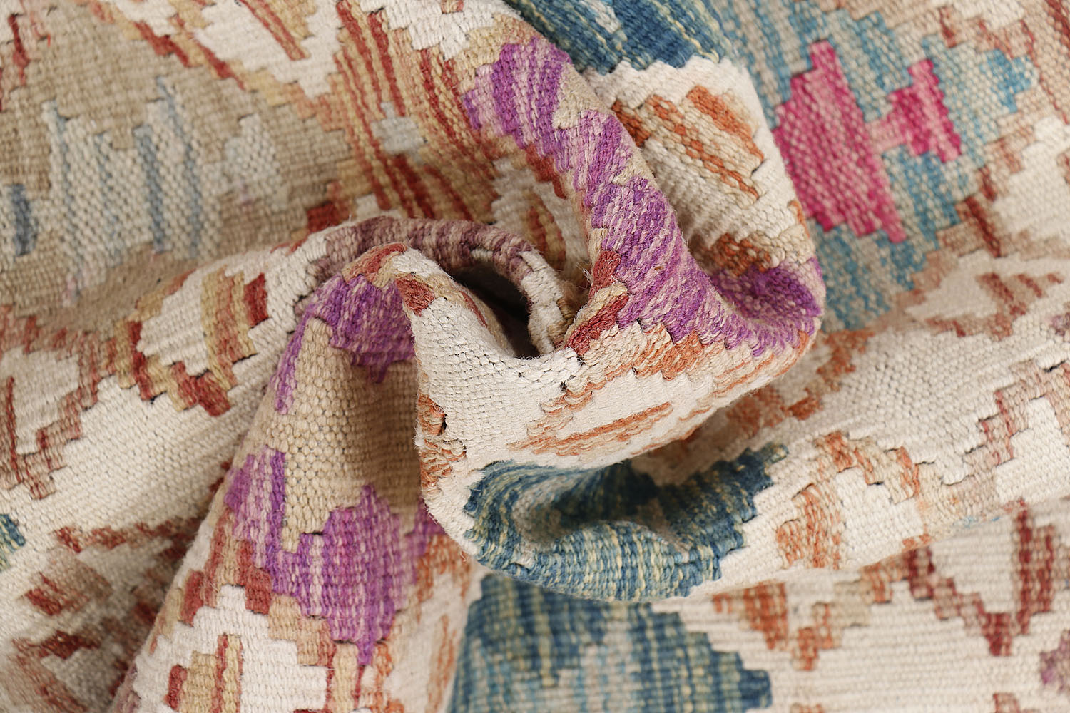 Multy Handmade Veggie Dye Kilim Rug Rectangular