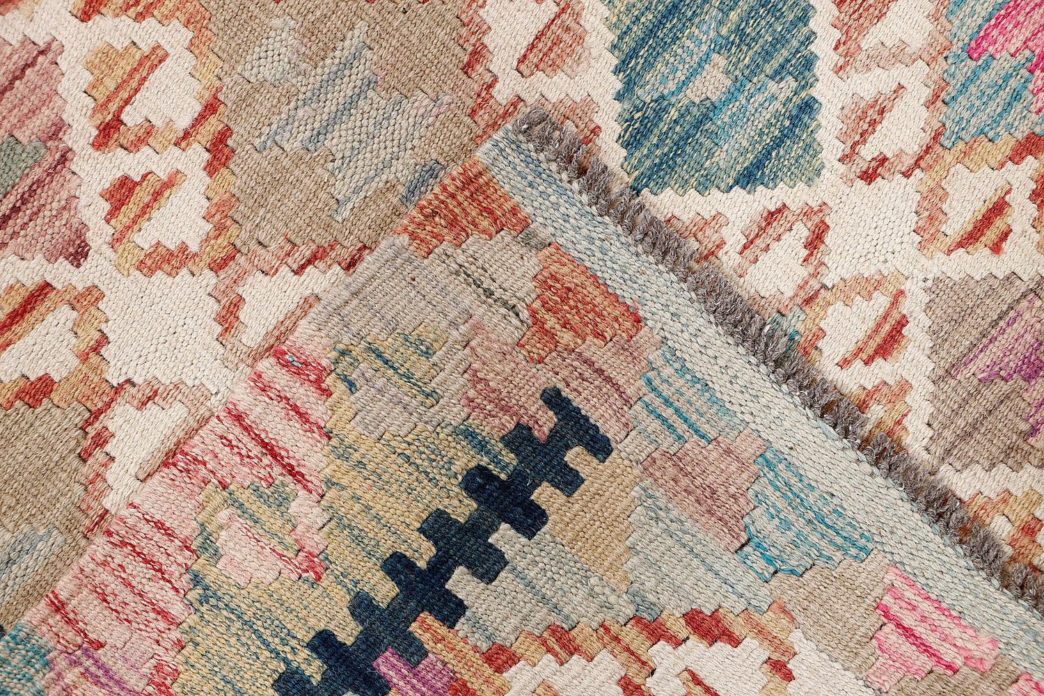 Multy Handmade Veggie Dye Kilim Rug Rectangular