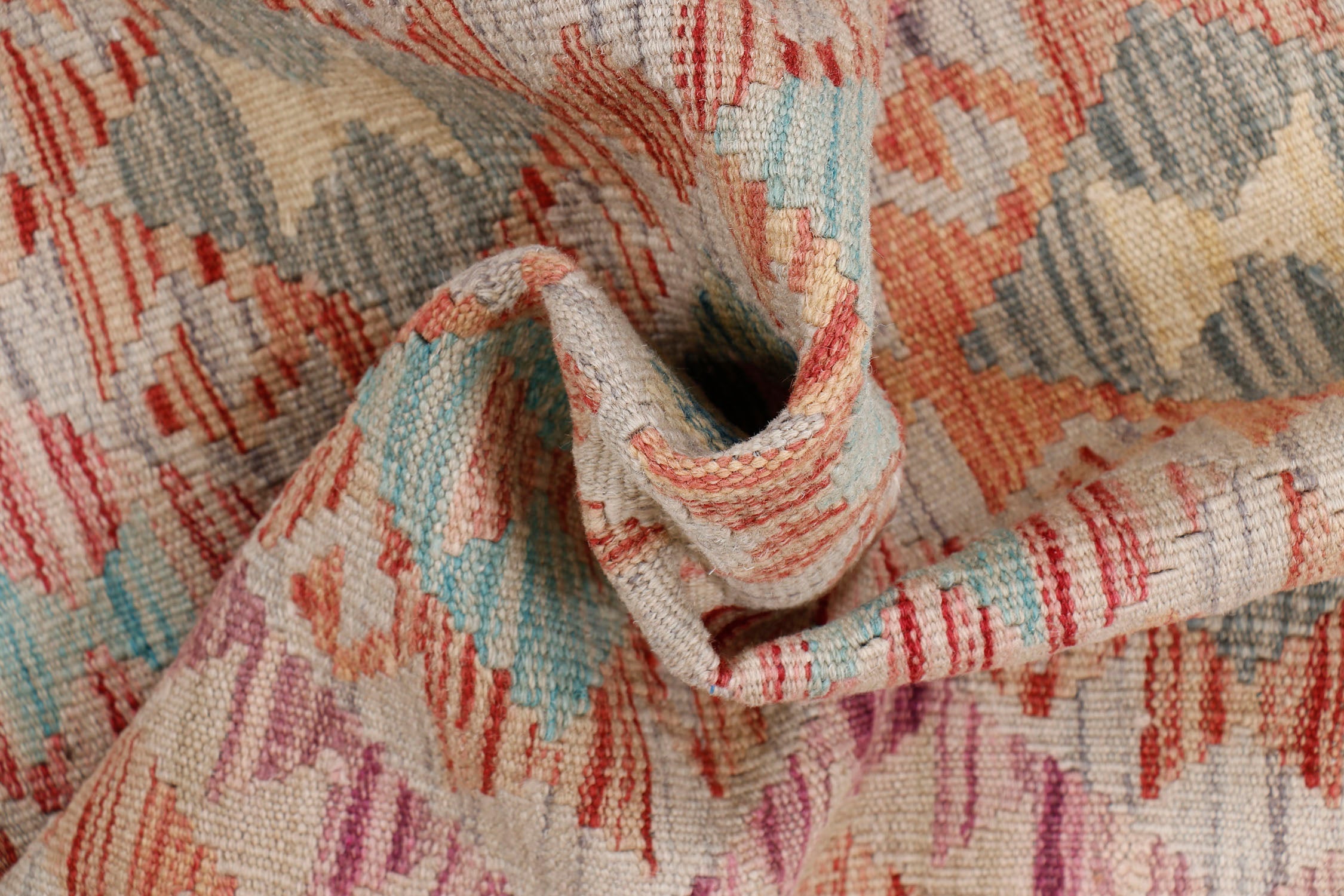Multy Handmade Veggie Dye Kilim Rug Rectangular