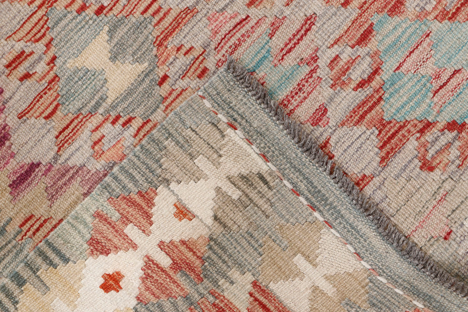 Multy Handmade Veggie Dye Kilim Rug Rectangular