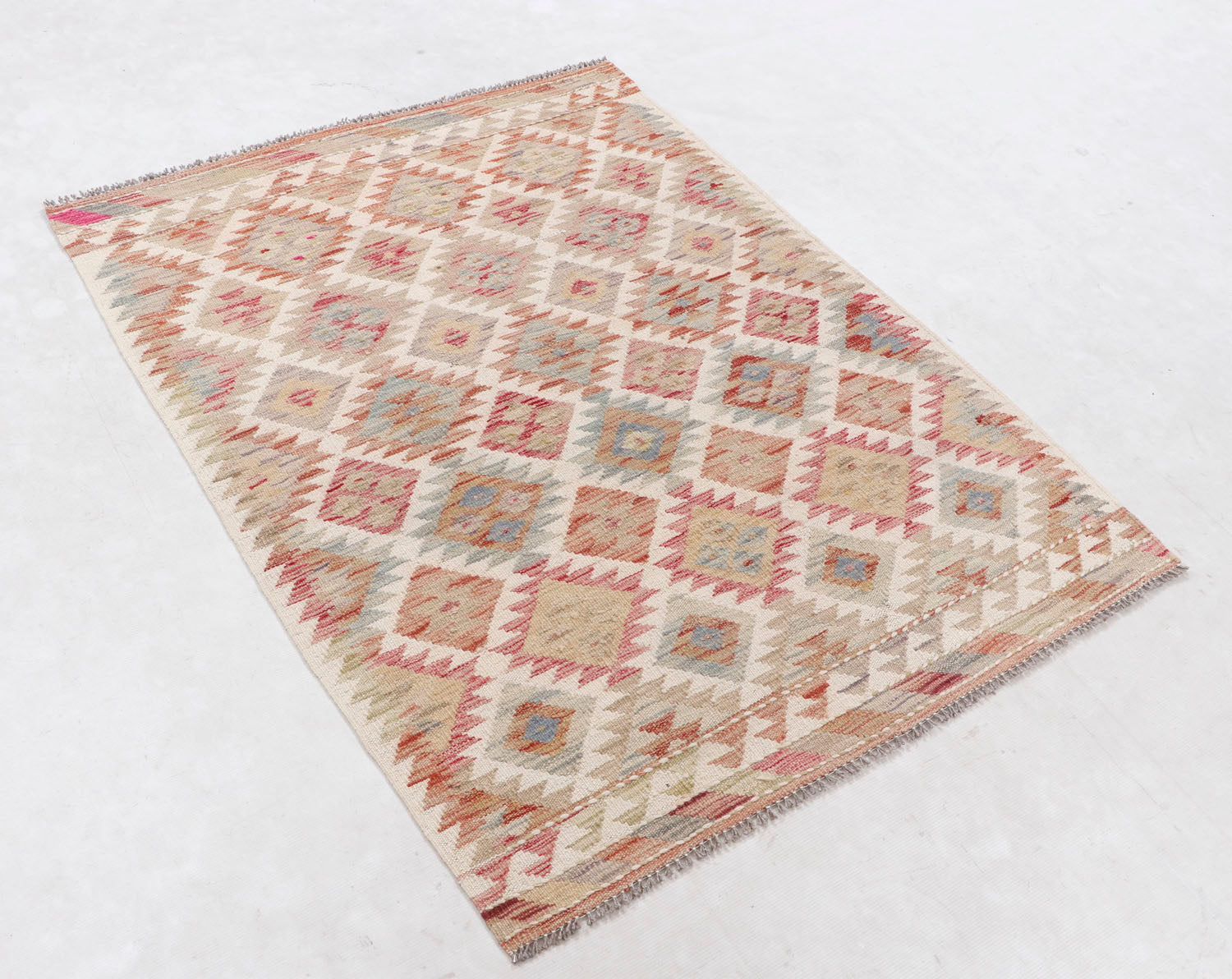Multy Handmade Veggie Dye Kilim Rug Rectangular