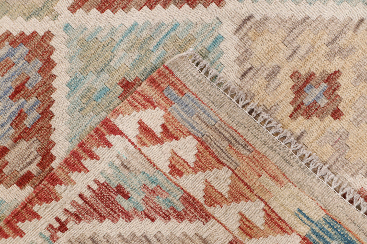 Multy Handmade Veggie Dye Kilim Rug Rectangular