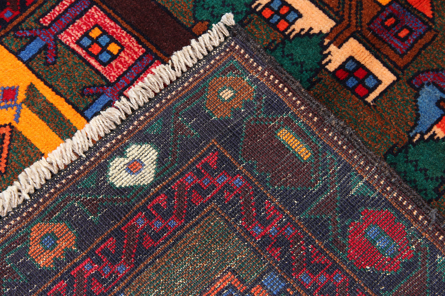 Handmade Adraskan Baluchi Afghan Rug