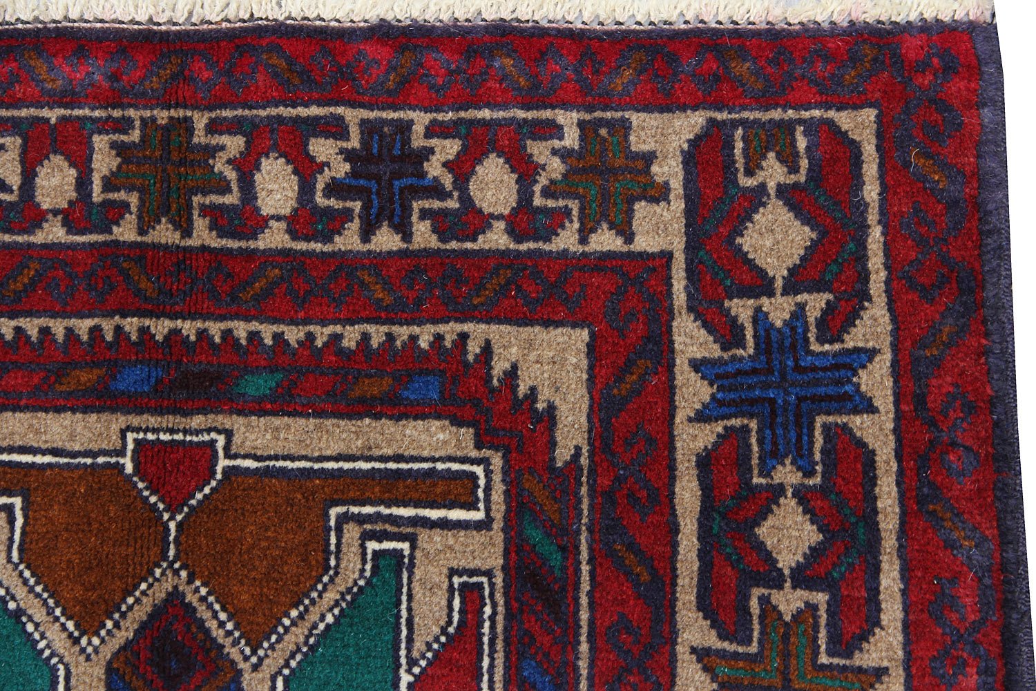 Handmade Adraskan Baluchi Afghan Rug